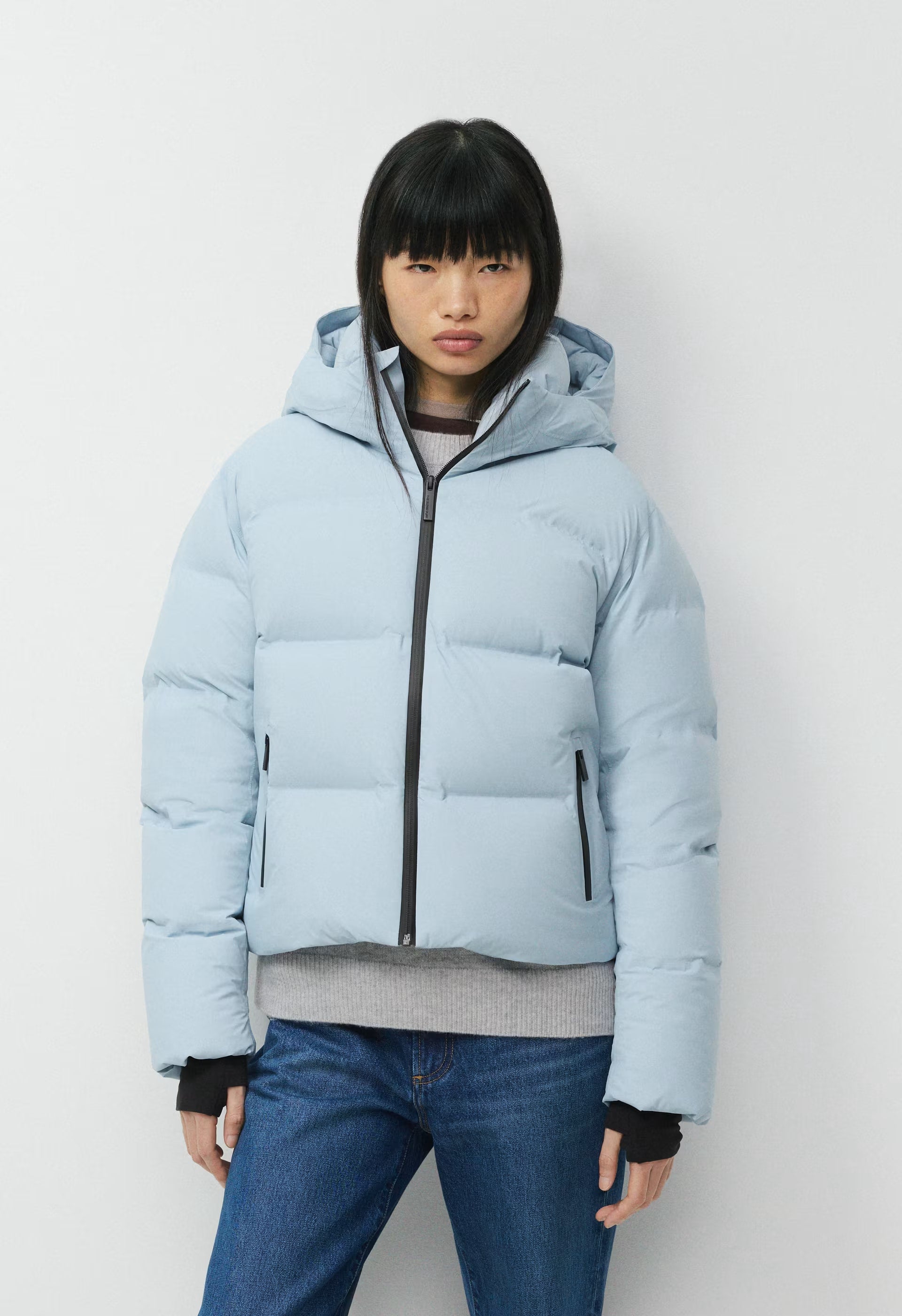 The Super Puff₂O™ Shorty - Rainstop™ - DEW BLUE