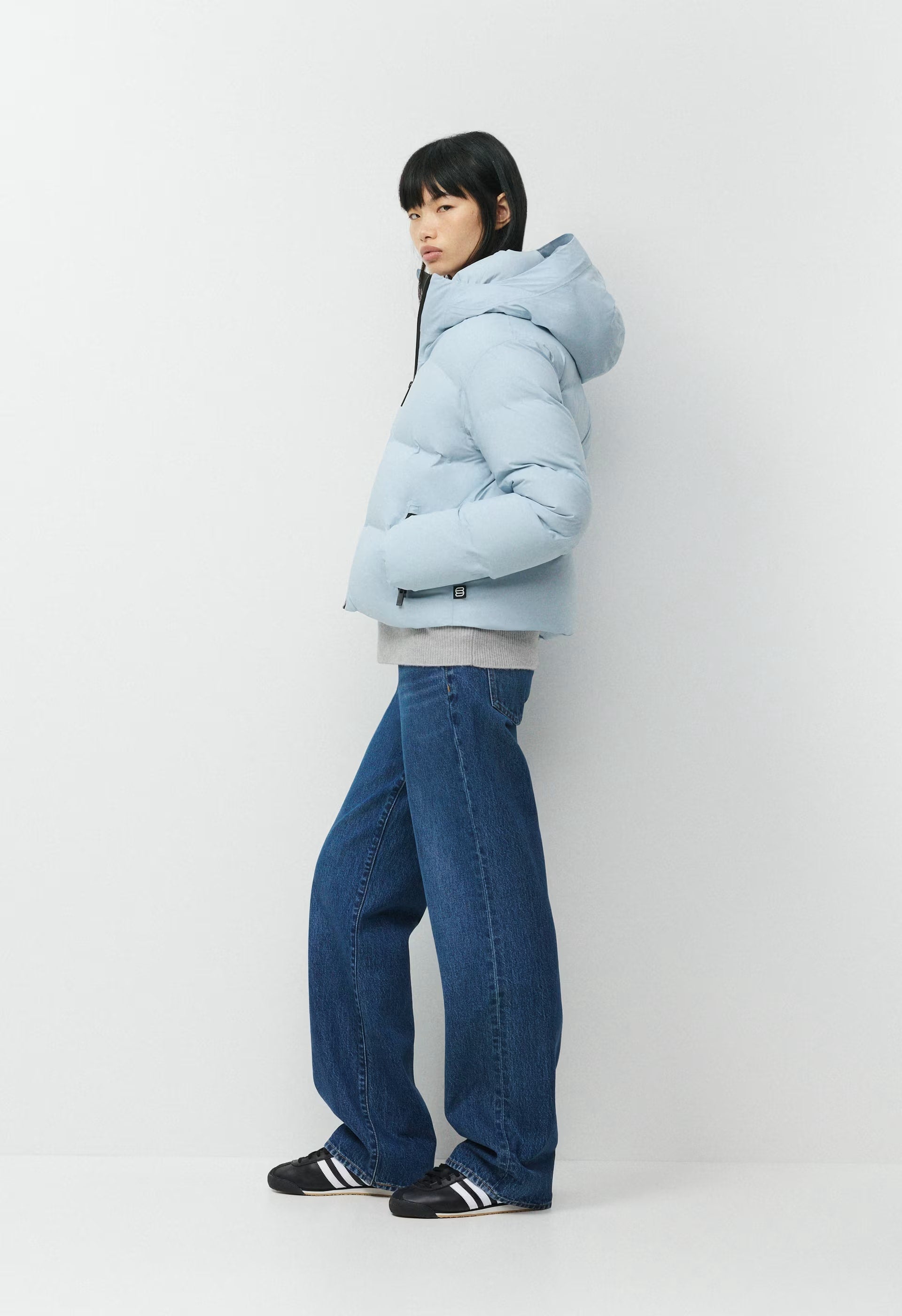 The Super Puff₂O™ Shorty - Rainstop™ - DEW BLUE