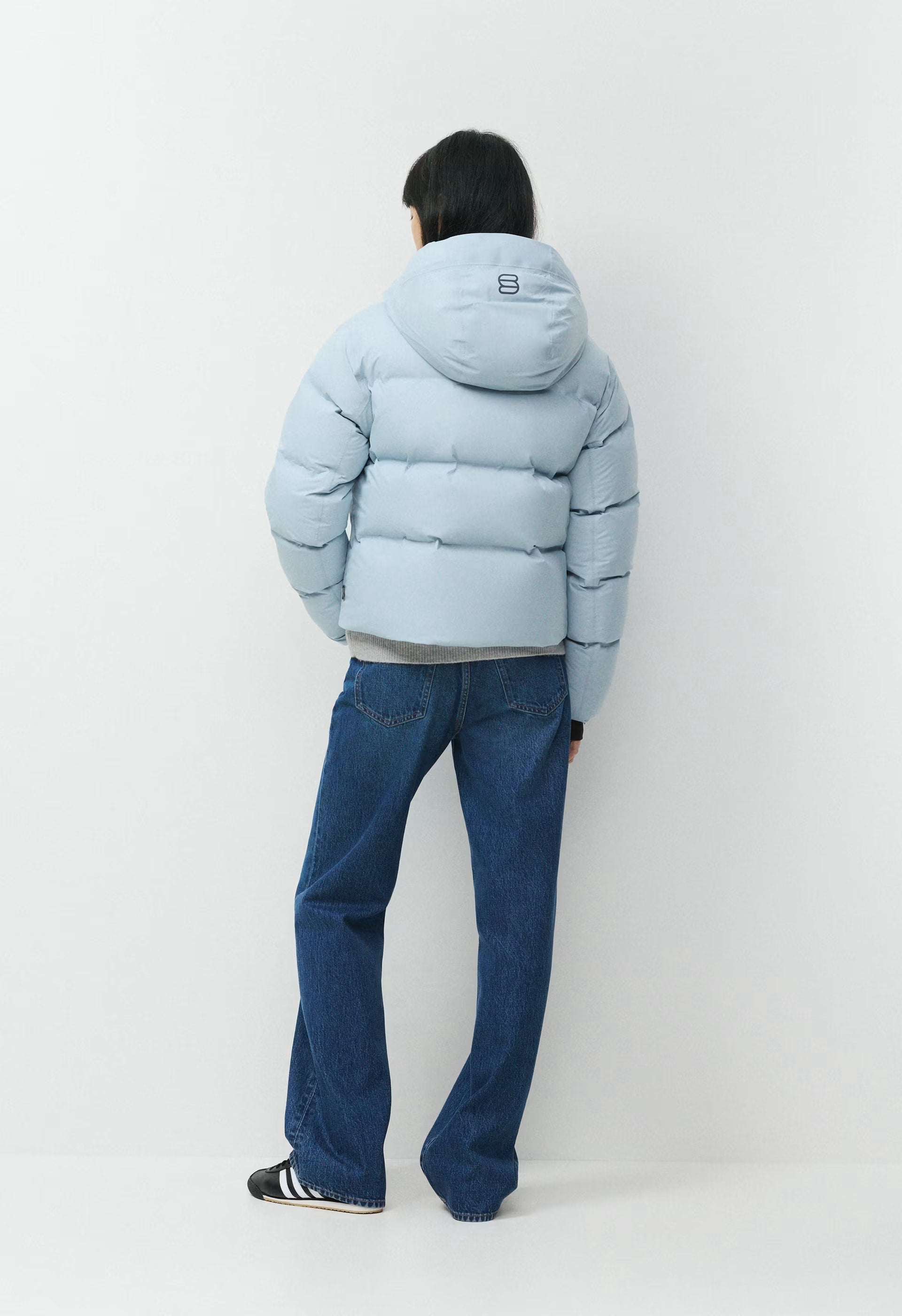 The Super Puff₂O™ Shorty - Rainstop™ - DEW BLUE