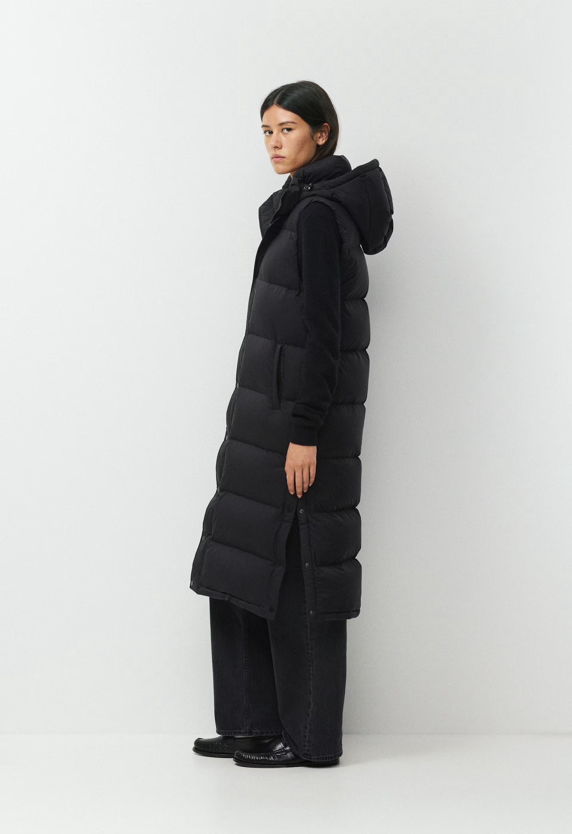 The Super Puff™ Long Vest - cliMATTE™ - BLACK
