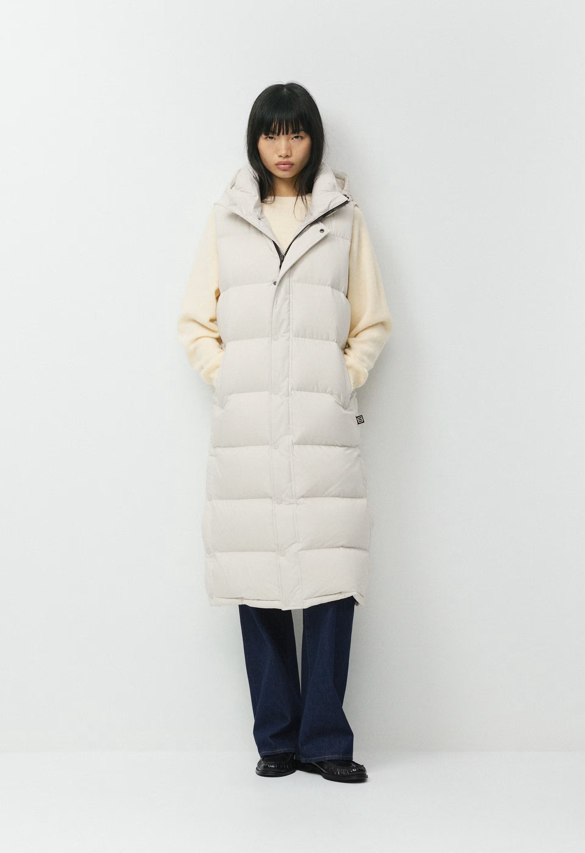 The Super Puff™ Long Vest - cliMATTE™ - MATTE PEARL