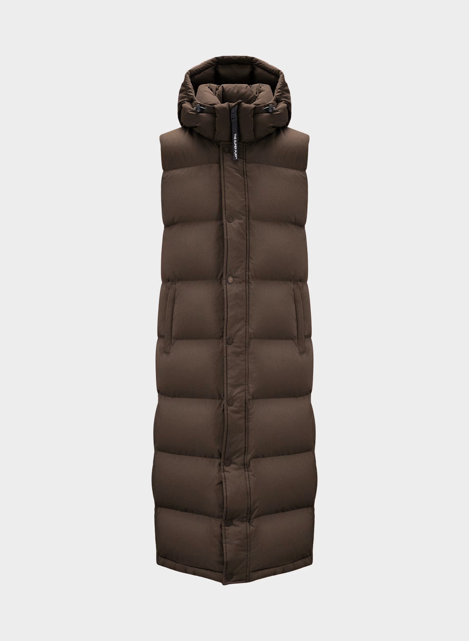 The Super Puff™ Long Vest - cliMATTE™ - RICH MOCHA BROWN