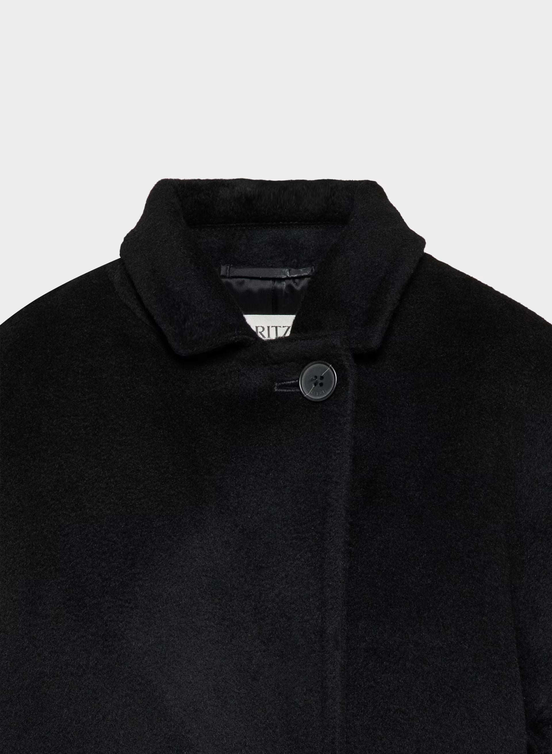 The Slouch™ Coat - (Re)Camel Wool - BLACK