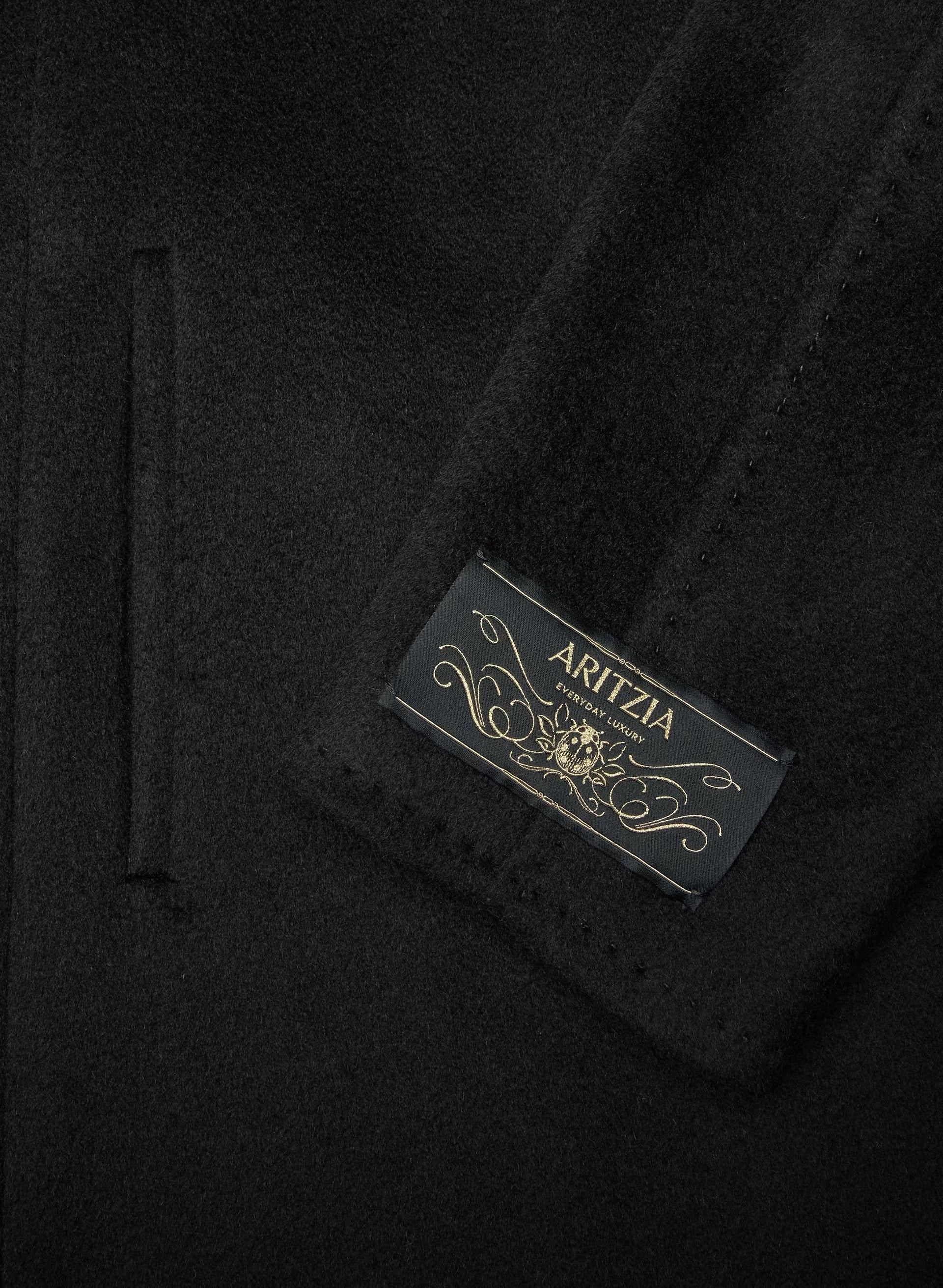 The Slouch™ Coat - (Re)Camel Wool - BLACK