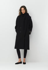 The Slouch™ Coat - (Re)Camel Wool - BLACK