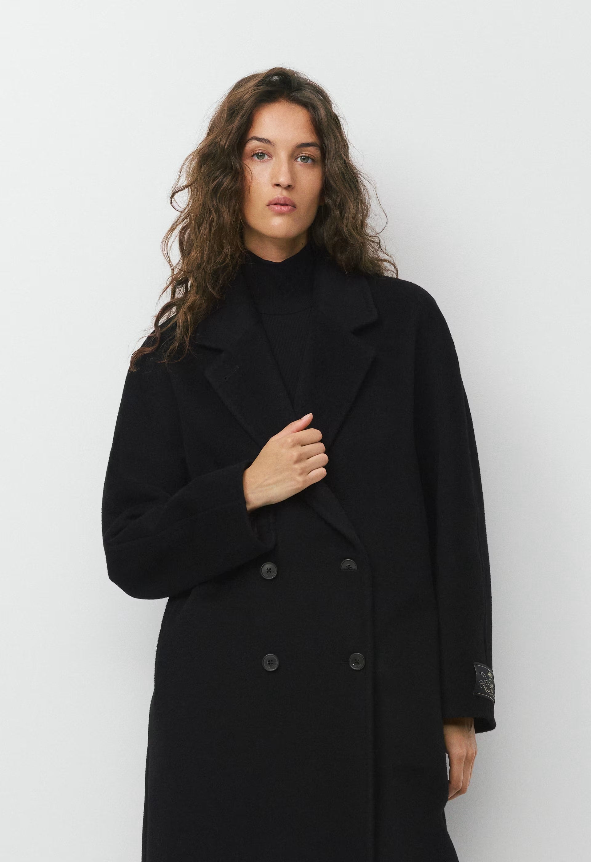 The Slouch™ Coat - (Re)Camel Wool - BLACK