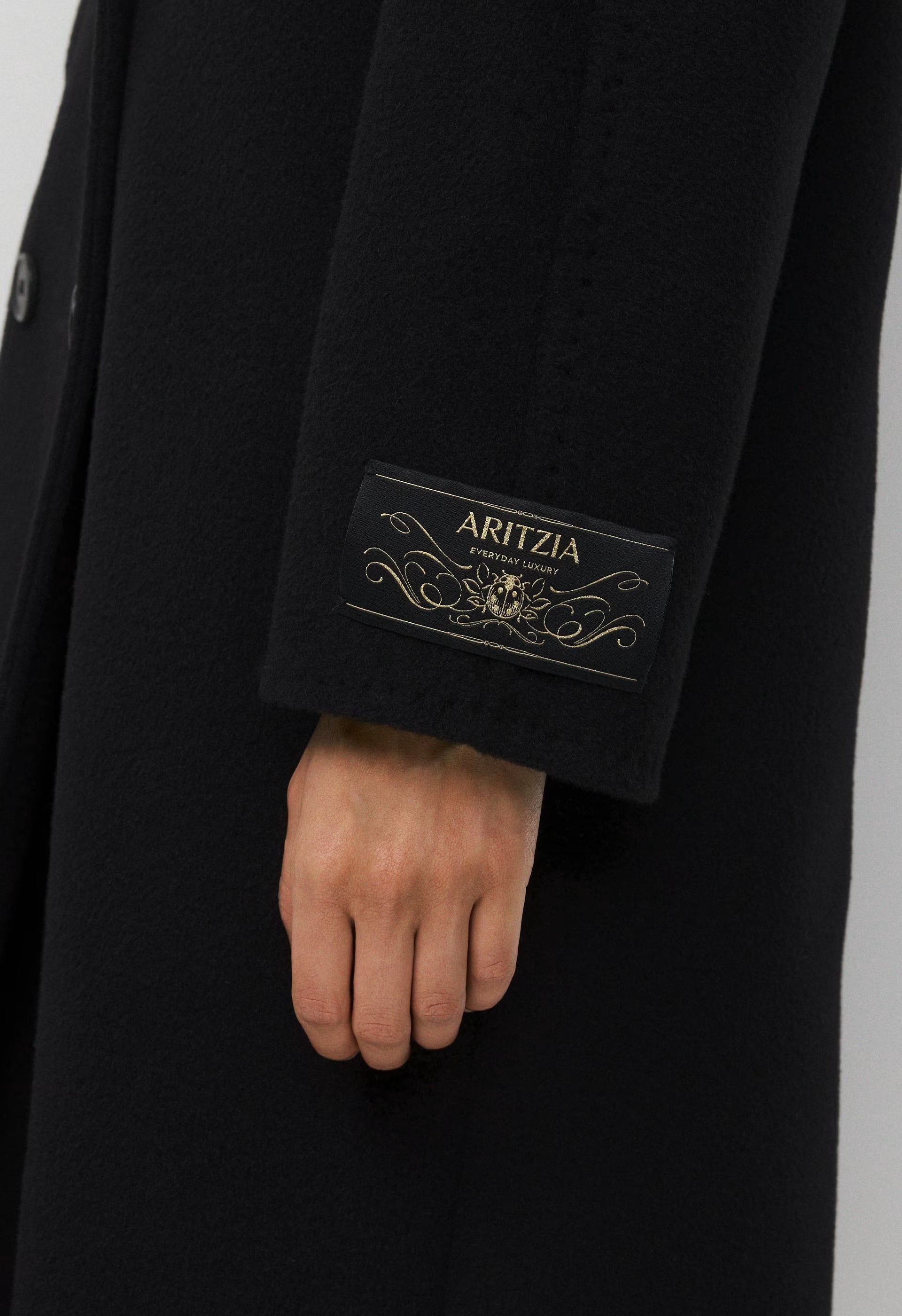 The Slouch™ Coat - (Re)Camel Wool - BLACK