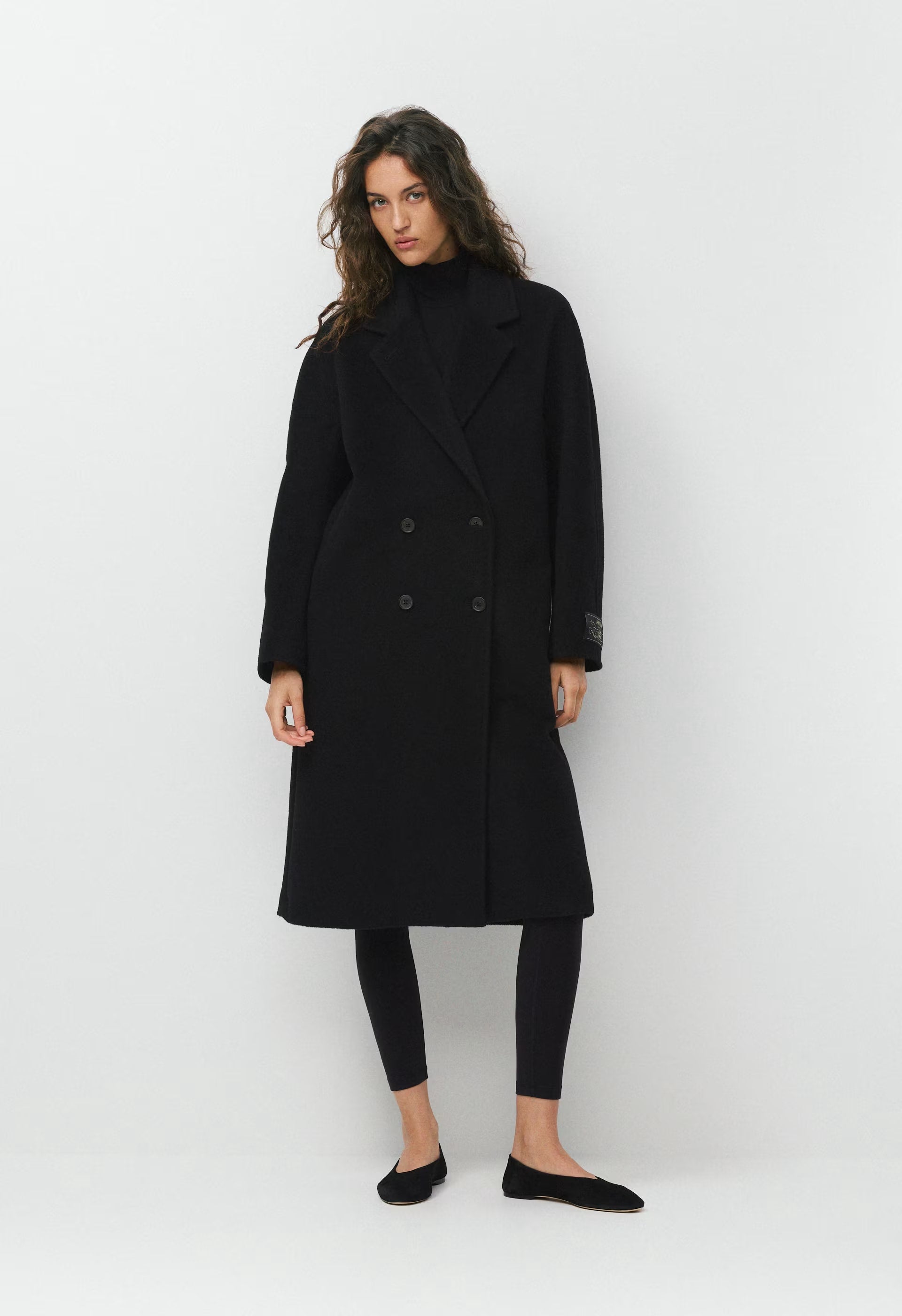 The Slouch™ Coat - (Re)Camel Wool - BLACK