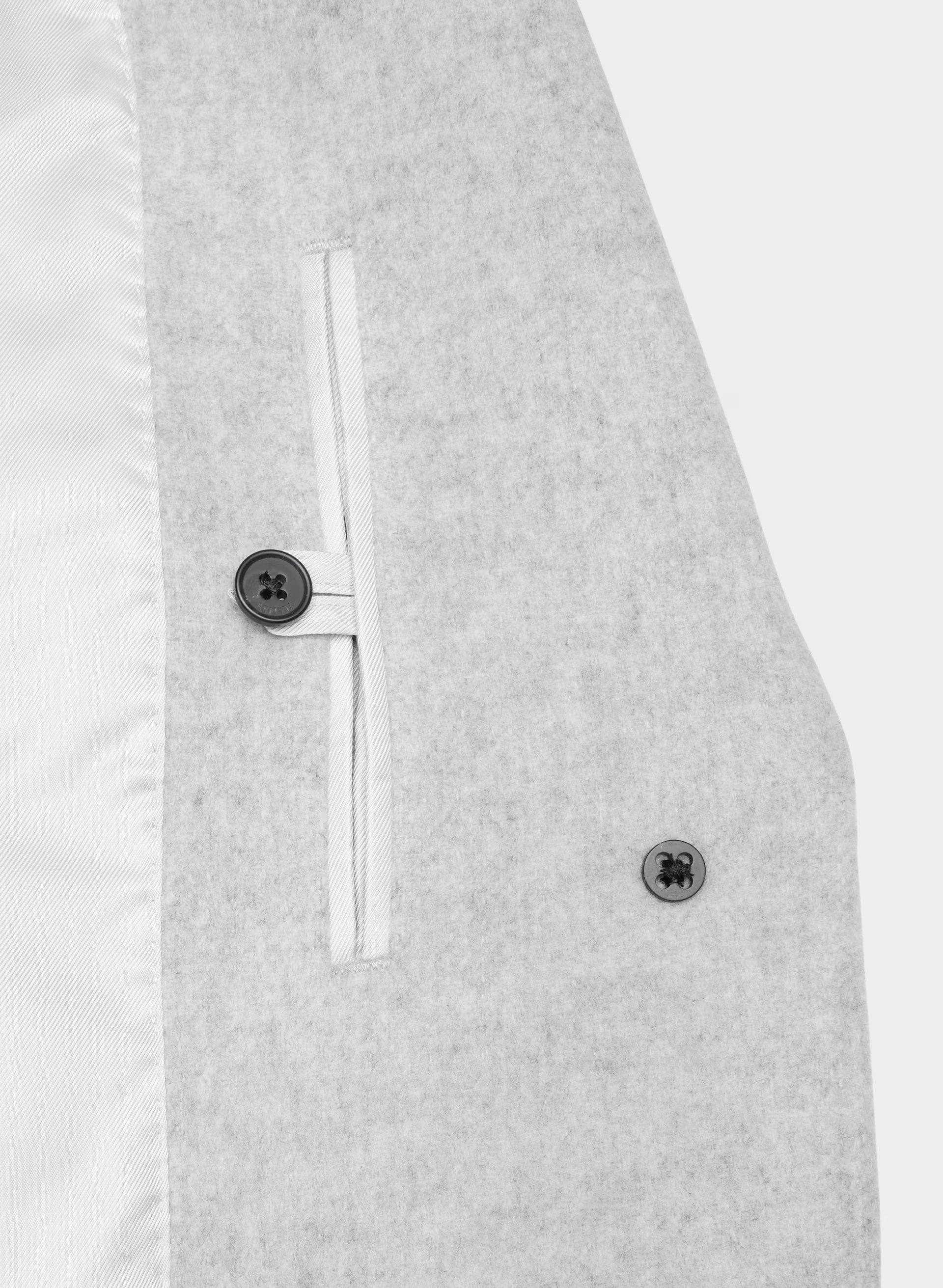 The Only Coat - Soft Wool Cashmere - HEATHER LIGHT GREY