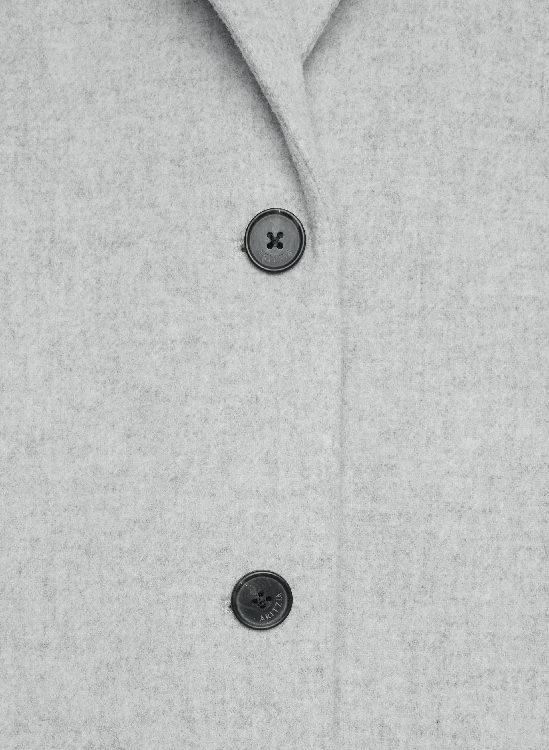The Only Coat - Soft Wool Cashmere - HEATHER LIGHT GREY