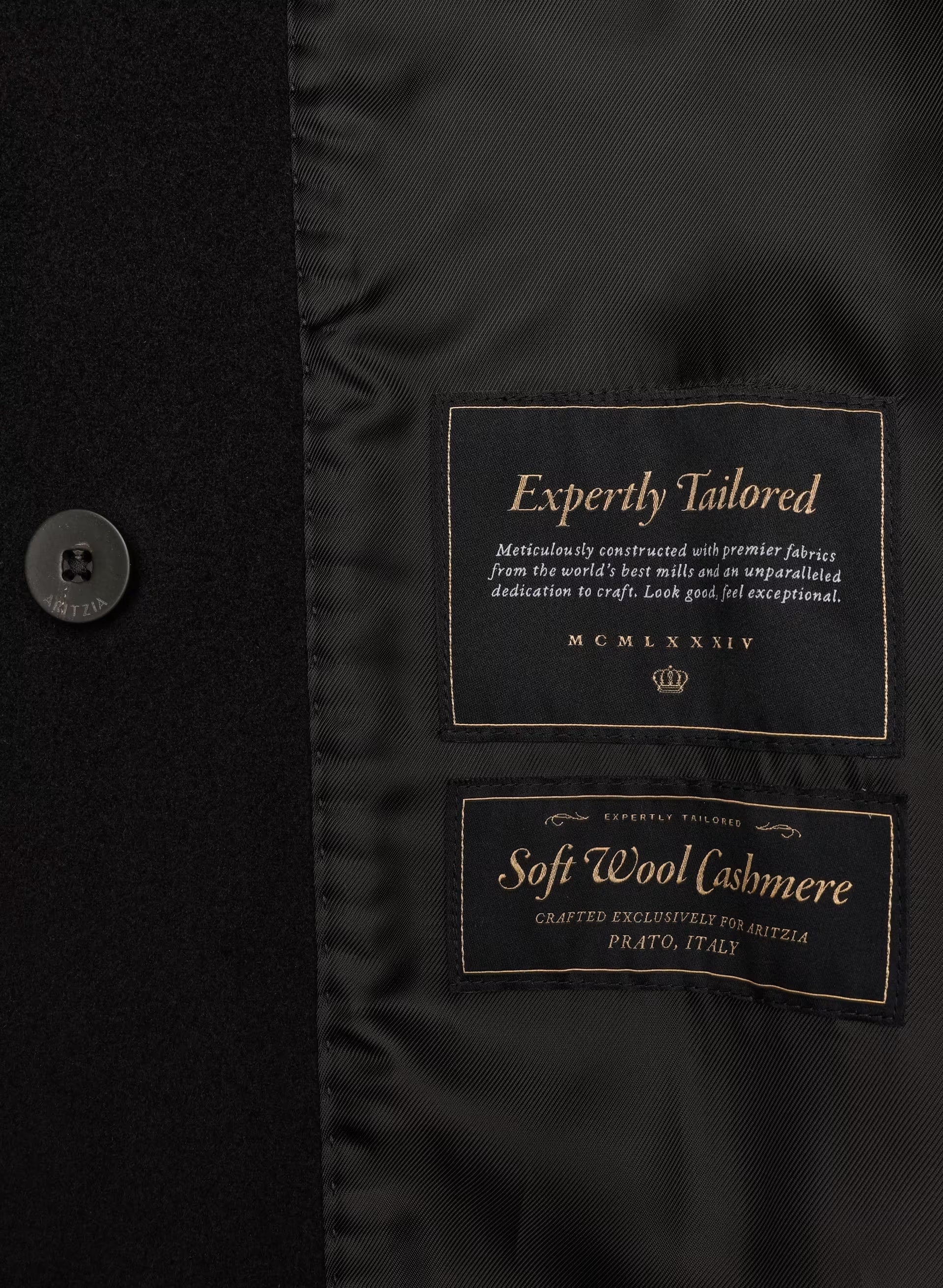 The Slouch™ Coat - Soft Wool Cashmere - BLACK