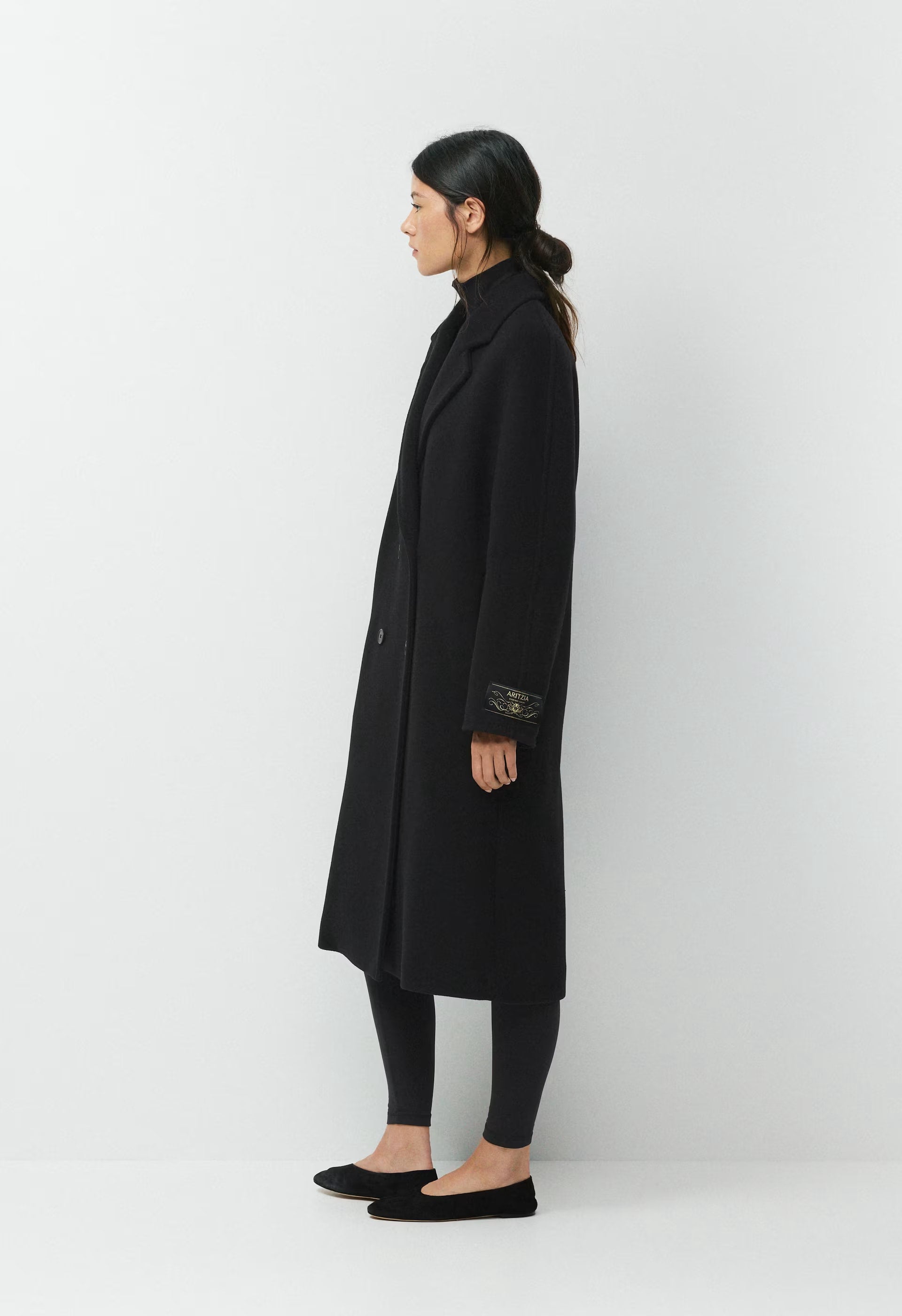 The Slouch™ Coat - Soft Wool Cashmere - BLACK