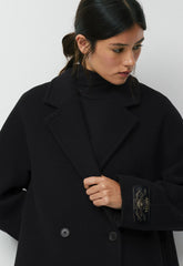 The Slouch™ Coat - Soft Wool Cashmere - BLACK