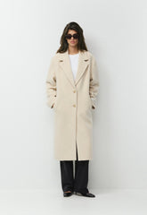The Only Coat - Soft Wool Cashmere - HEATHER LIGHT OATMEAL