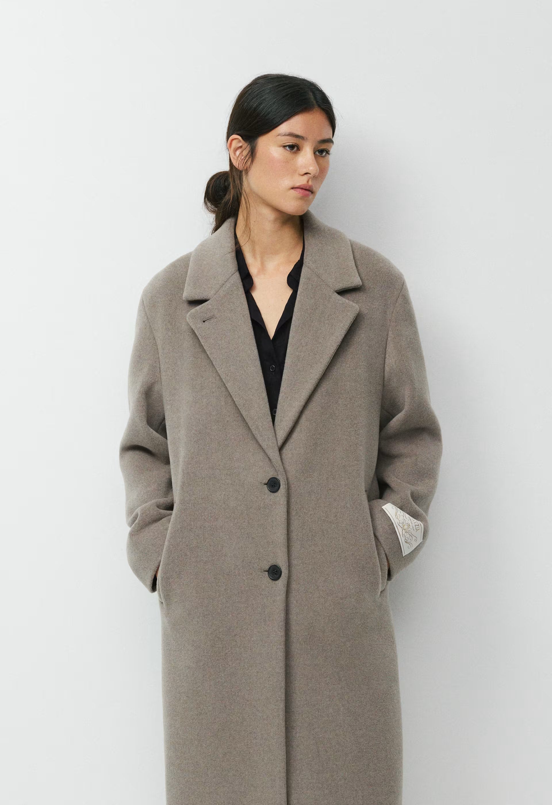The Only Coat - Soft Wool Cashmere - HEATHER NOMAD TAUPE