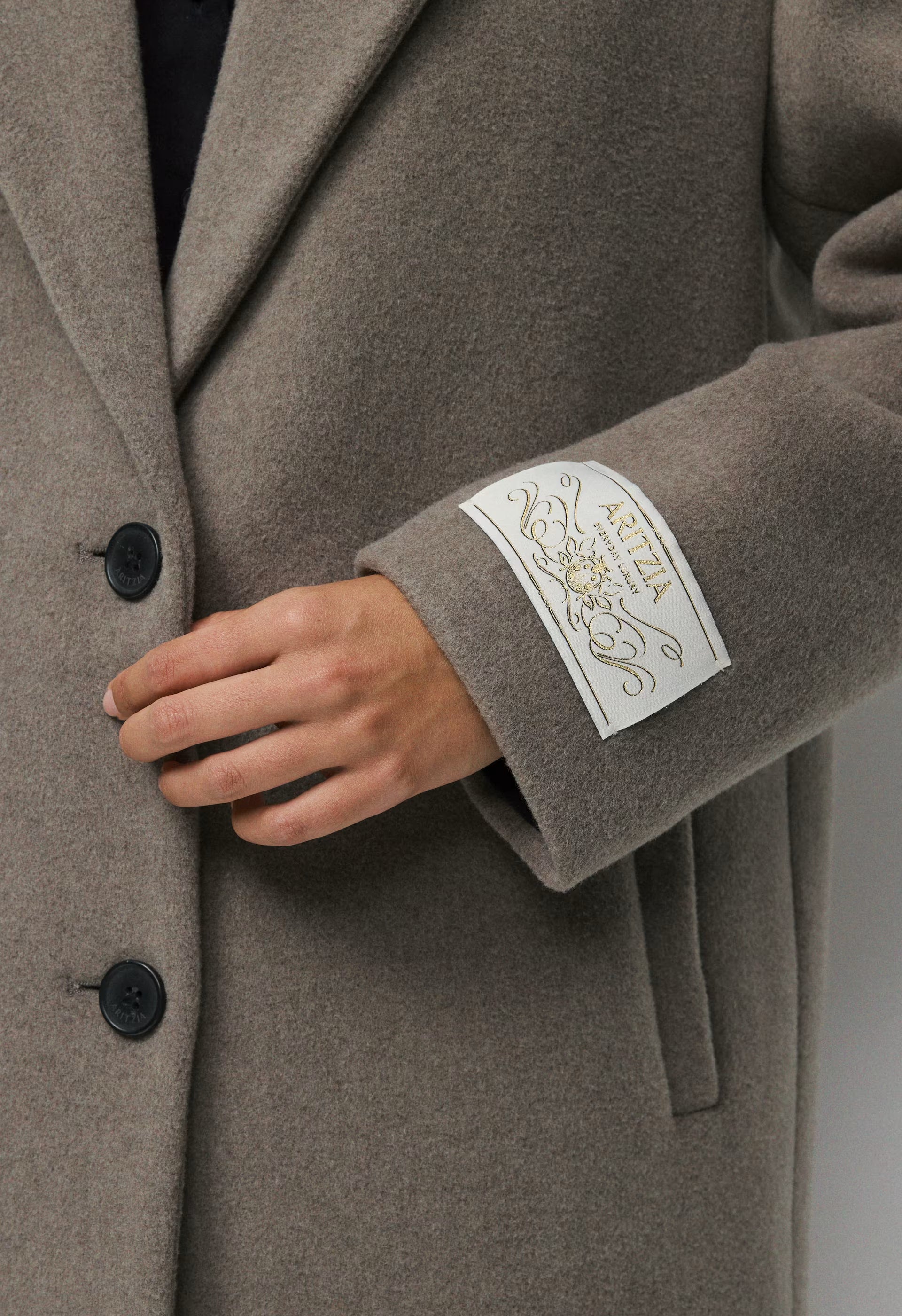 The Only Coat - Soft Wool Cashmere - HEATHER NOMAD TAUPE