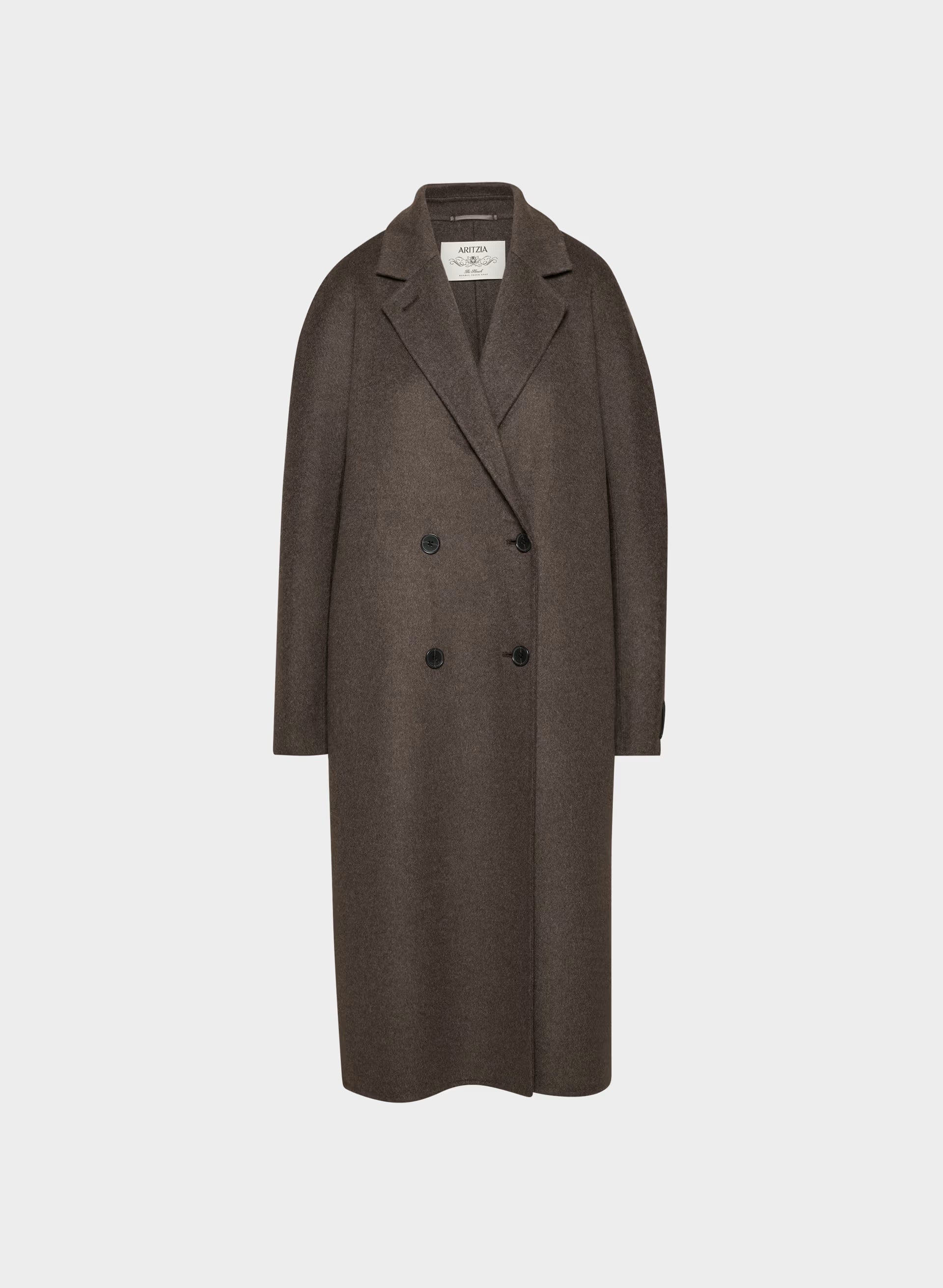 The Slouch™ Double-Faced Coat - Luxe (Re)Wool - SOOT
