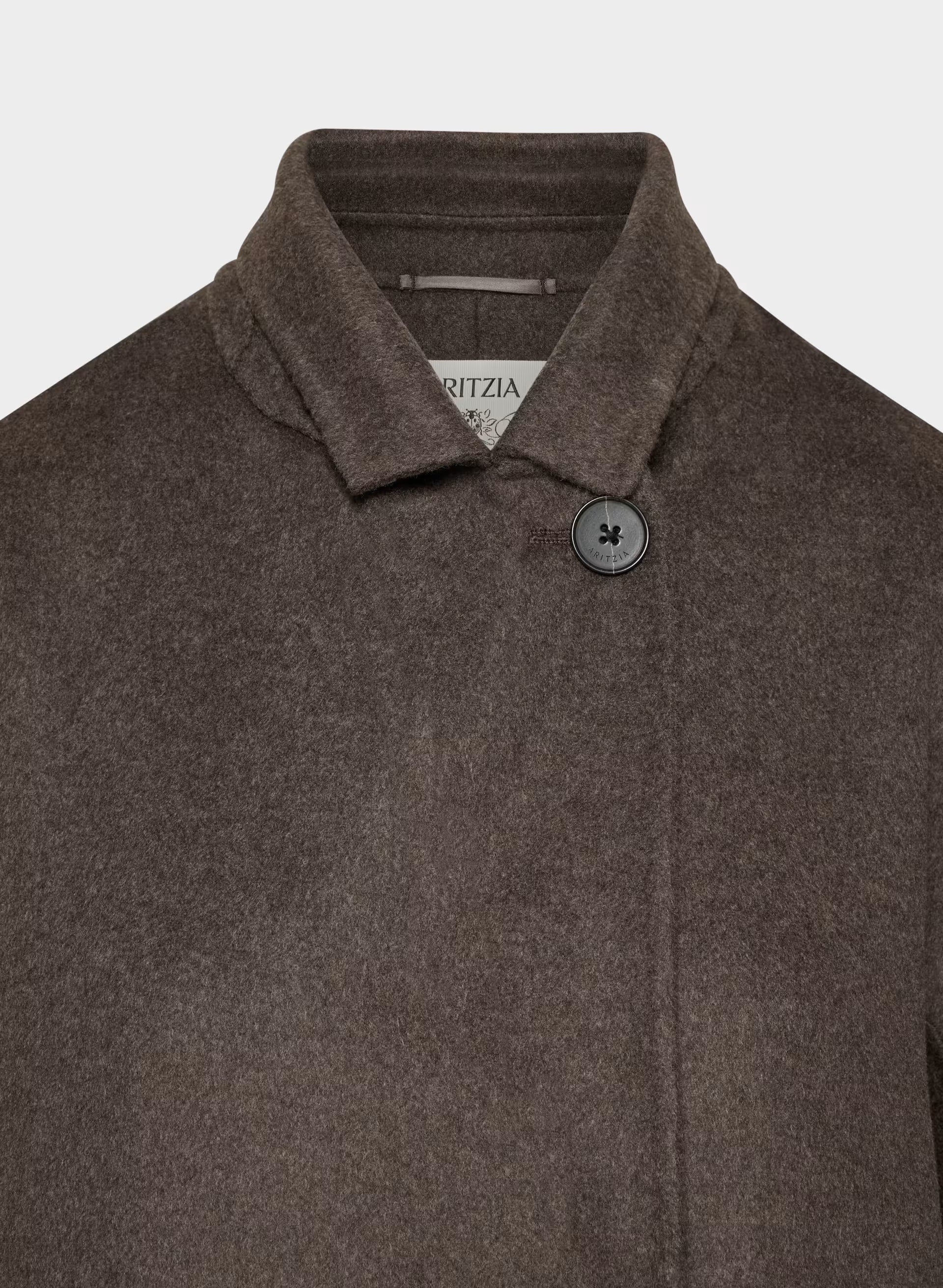 The Slouch™ Double-Faced Coat - Luxe (Re)Wool - SOOT