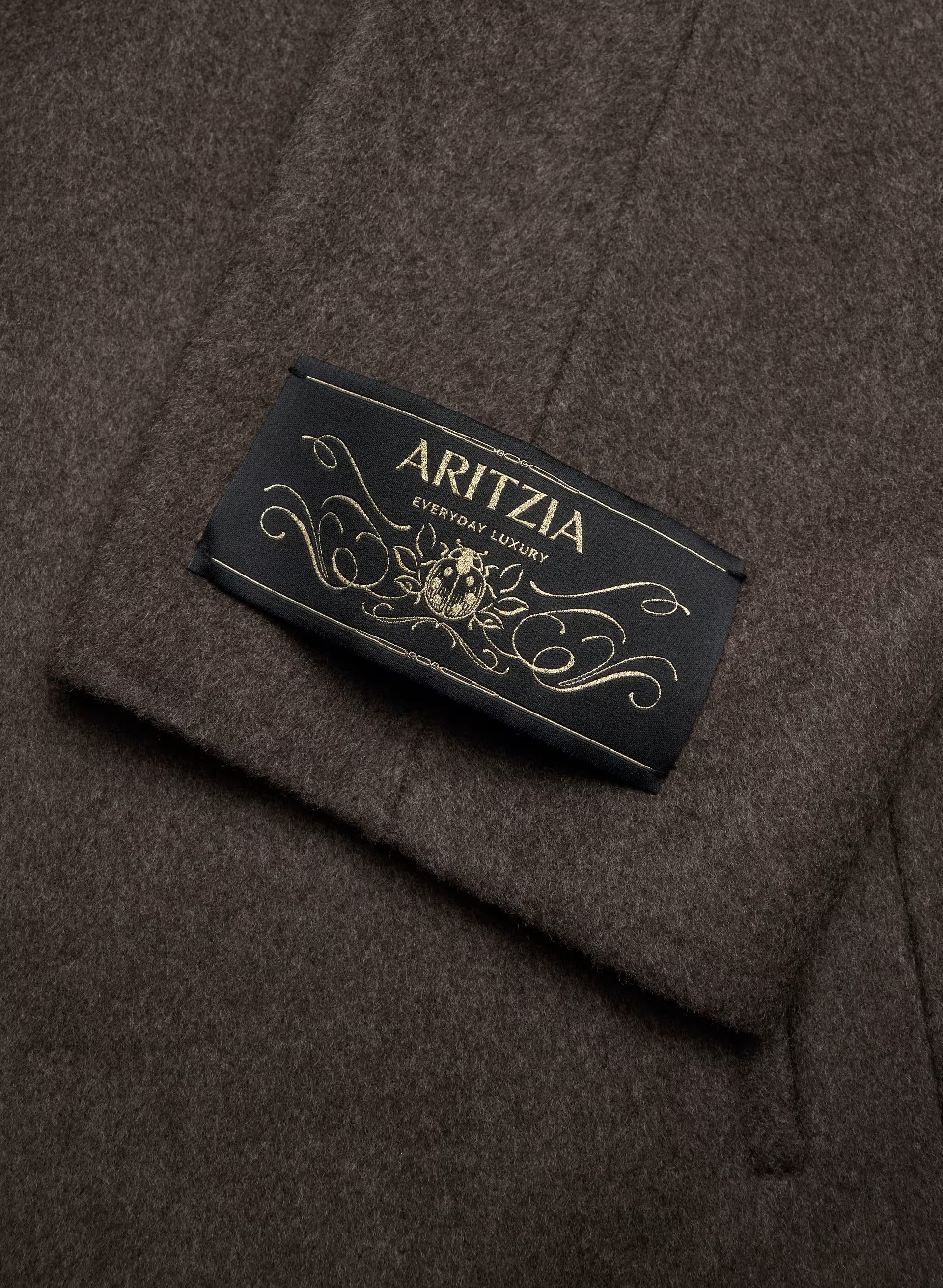 The Slouch™ Double-Faced Coat - Luxe (Re)Wool - SOOT