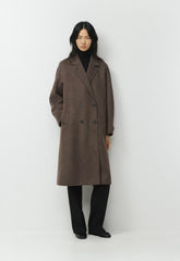 The Slouch™ Double-Faced Coat - Luxe (Re)Wool - SOOT