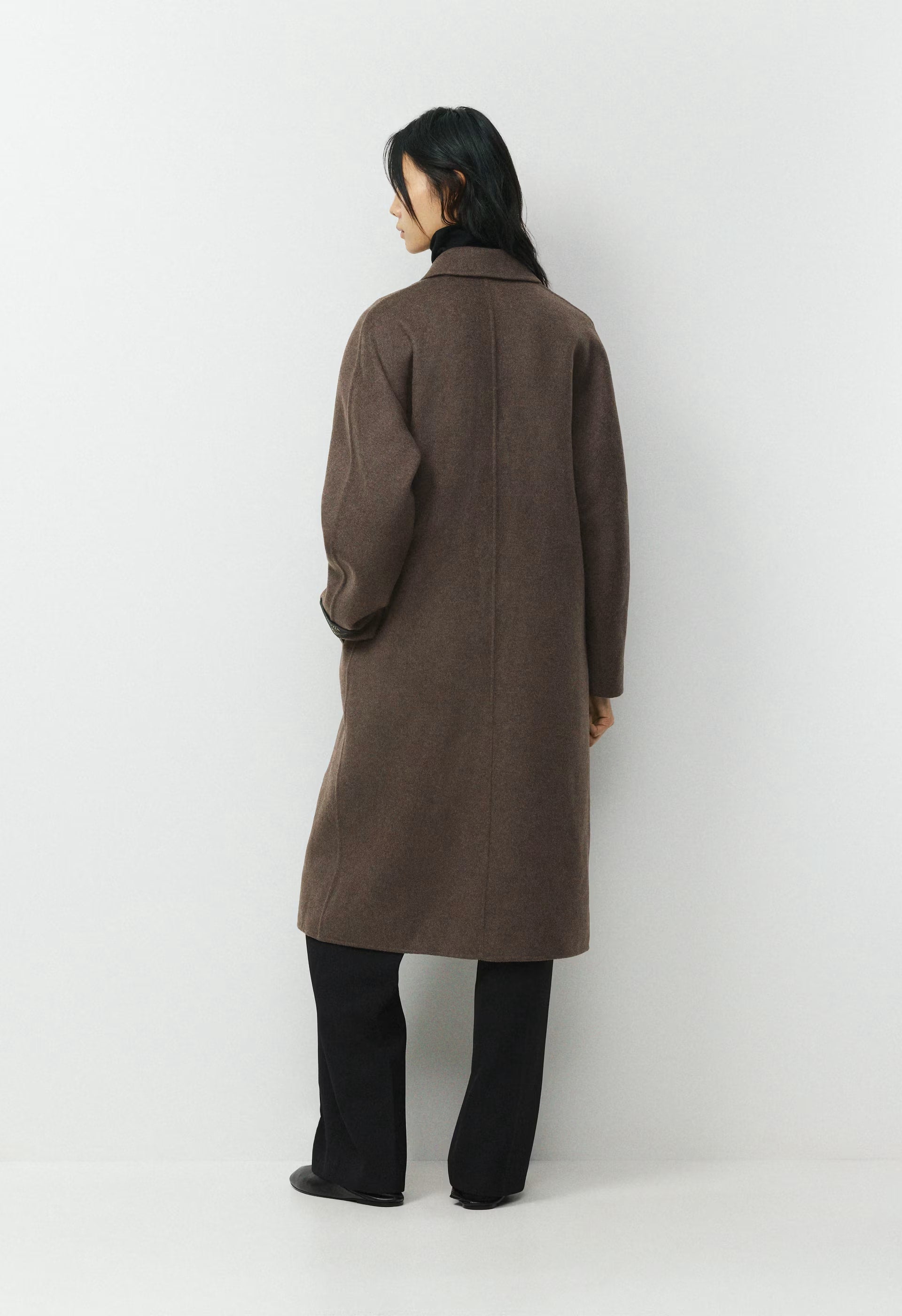 The Slouch™ Double-Faced Coat - Luxe (Re)Wool - SOOT