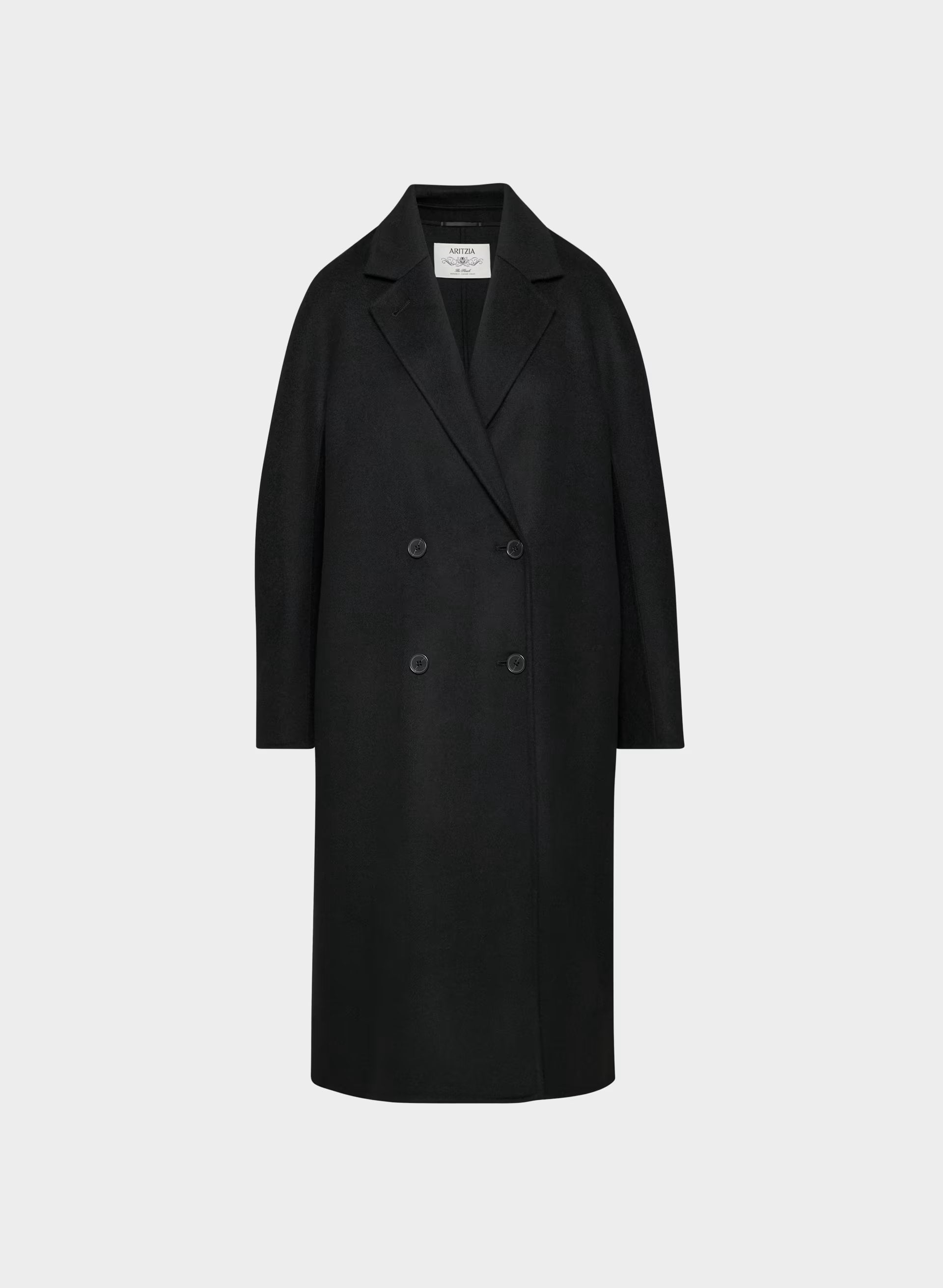 The Slouch™ Double-Faced Coat - Luxe (Re)Wool - BLACK