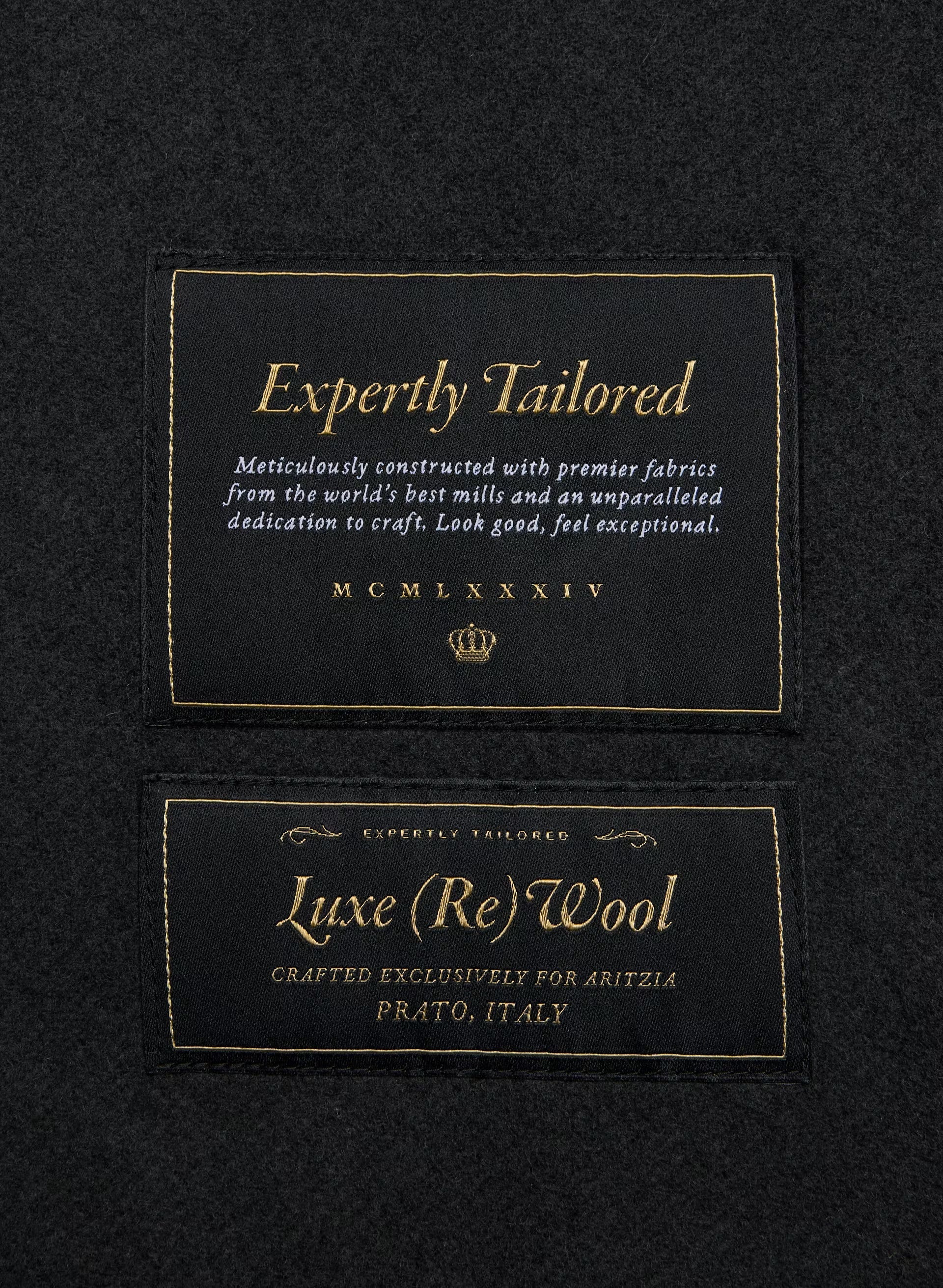 The Slouch™ Double-Faced Coat - Luxe (Re)Wool - BLACK