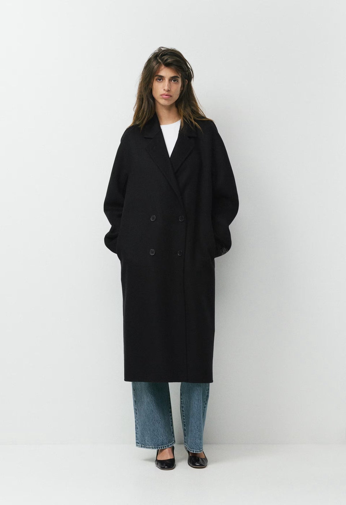 The Slouch™ Double-Faced Coat - Luxe (Re)Wool - BLACK