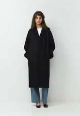 The Slouch™ Double-Faced Coat - Luxe (Re)Wool - BLACK