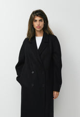 The Slouch™ Double-Faced Coat - Luxe (Re)Wool - BLACK