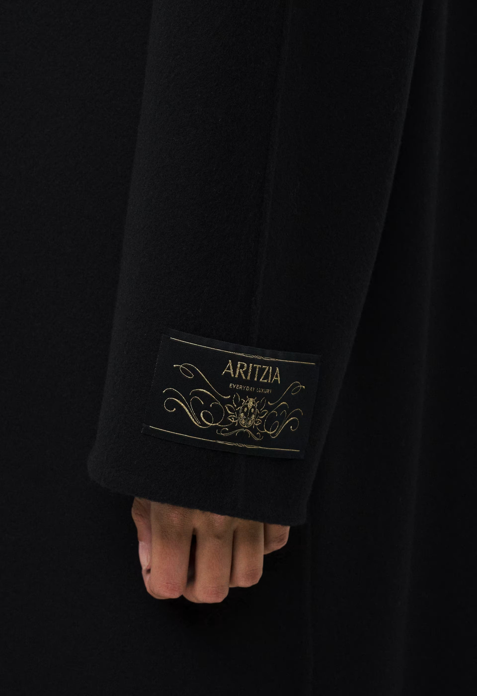 The Slouch™ Double-Faced Coat - Luxe (Re)Wool - BLACK
