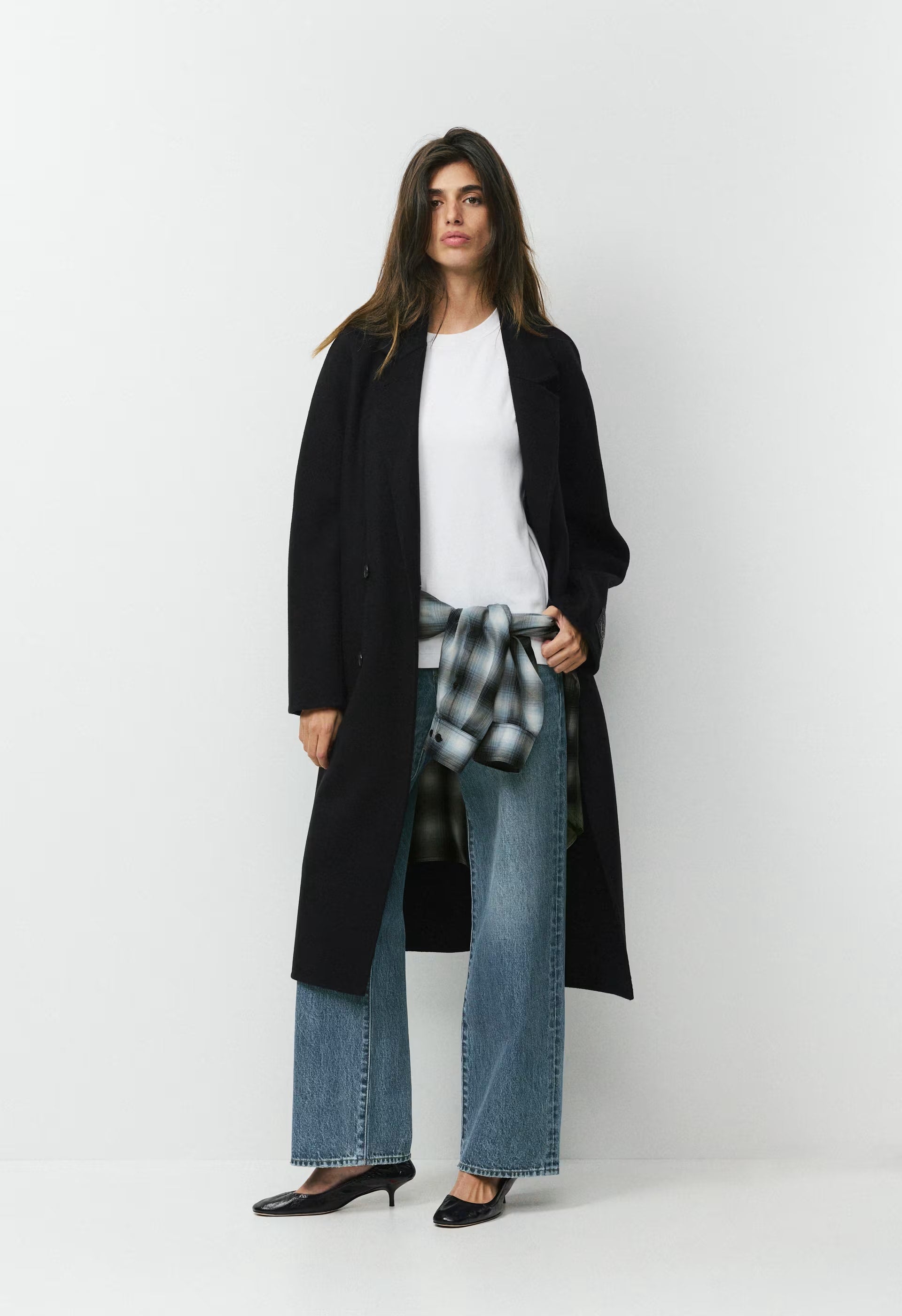 The Slouch™ Double-Faced Coat - Luxe (Re)Wool - BLACK