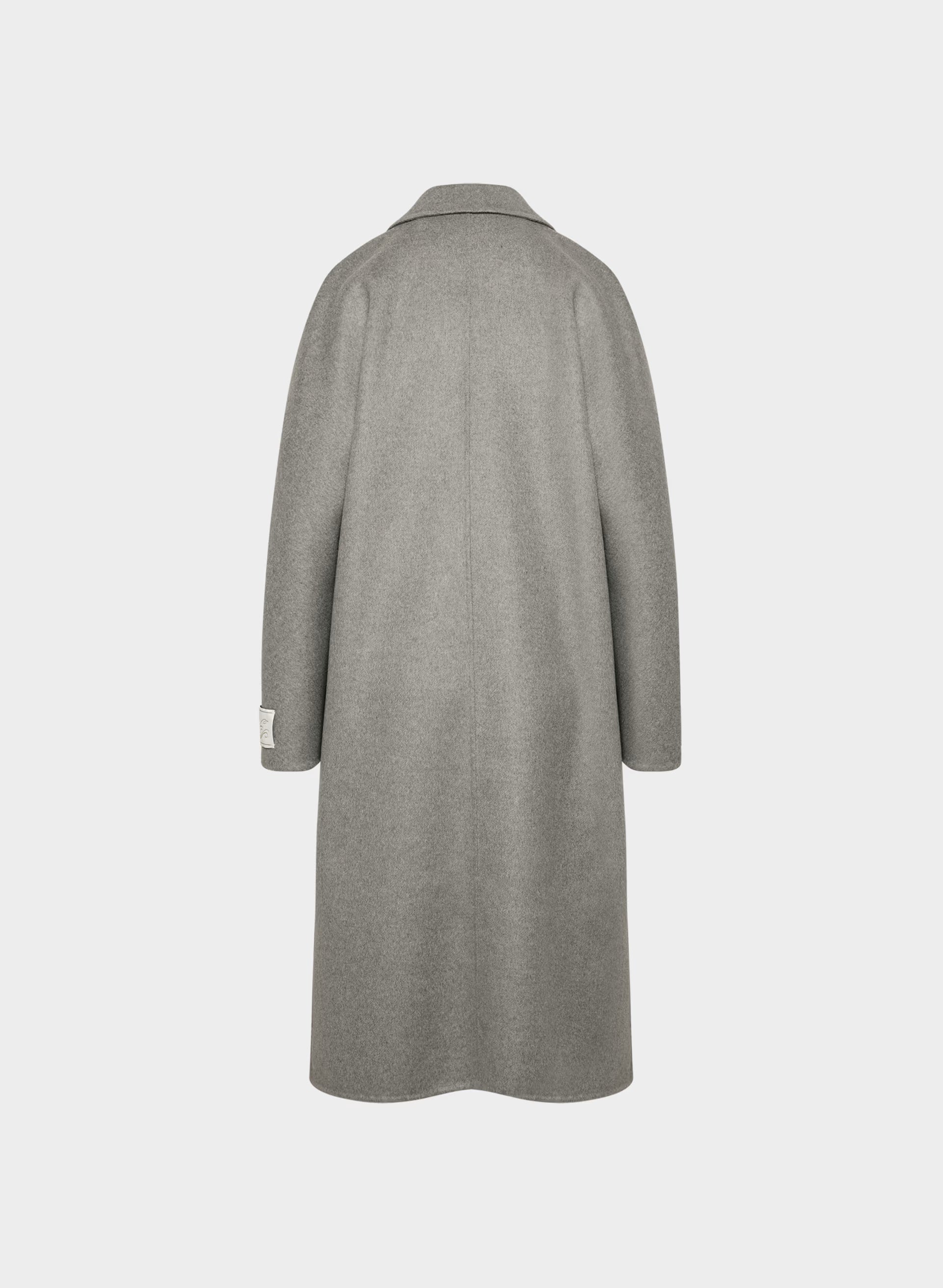 The Slouch™ Double-Faced Coat - Luxe (Re)Wool - HEATHER DARK TAUPE