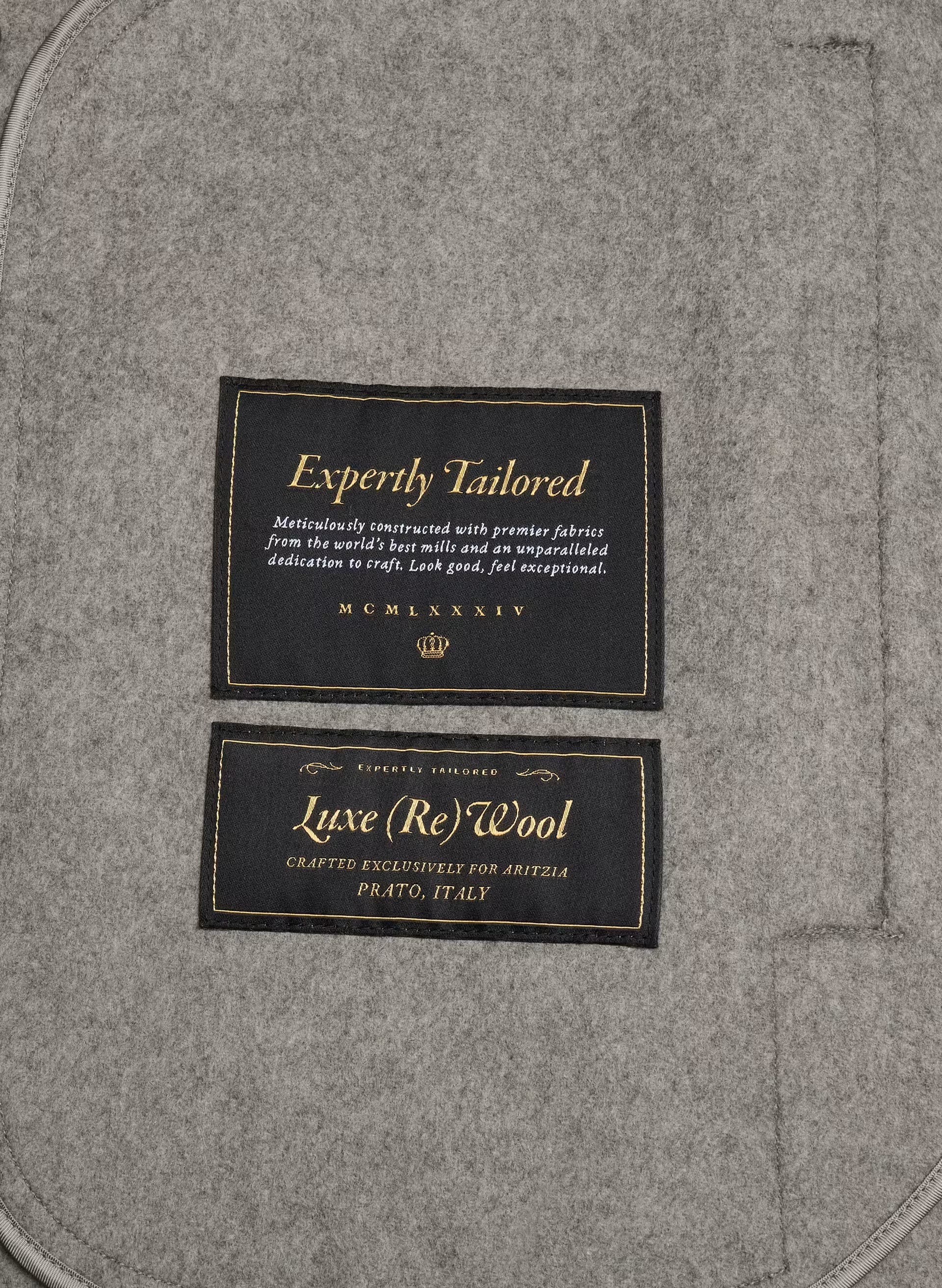 The Slouch™ Double-Faced Coat - Luxe (Re)Wool - HEATHER DARK TAUPE