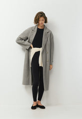 The Slouch™ Double-Faced Coat - Luxe (Re)Wool - HEATHER DARK TAUPE