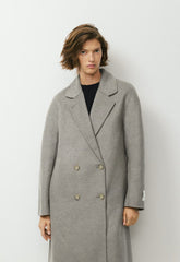 The Slouch™ Double-Faced Coat - Luxe (Re)Wool - HEATHER DARK TAUPE