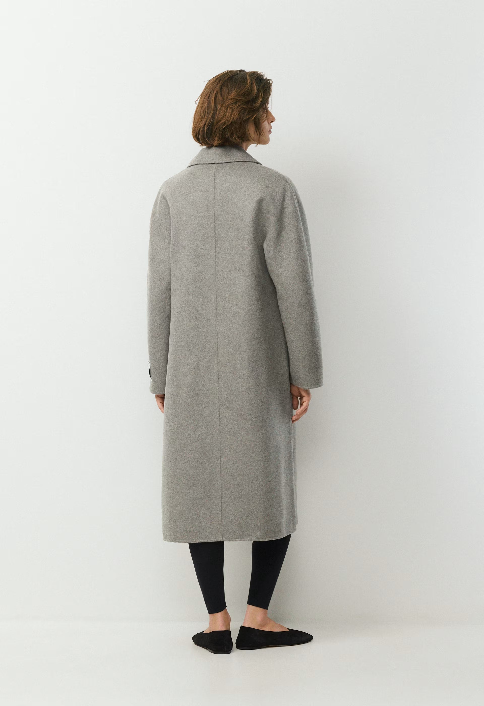 The Slouch™ Double-Faced Coat - Luxe (Re)Wool - HEATHER DARK TAUPE