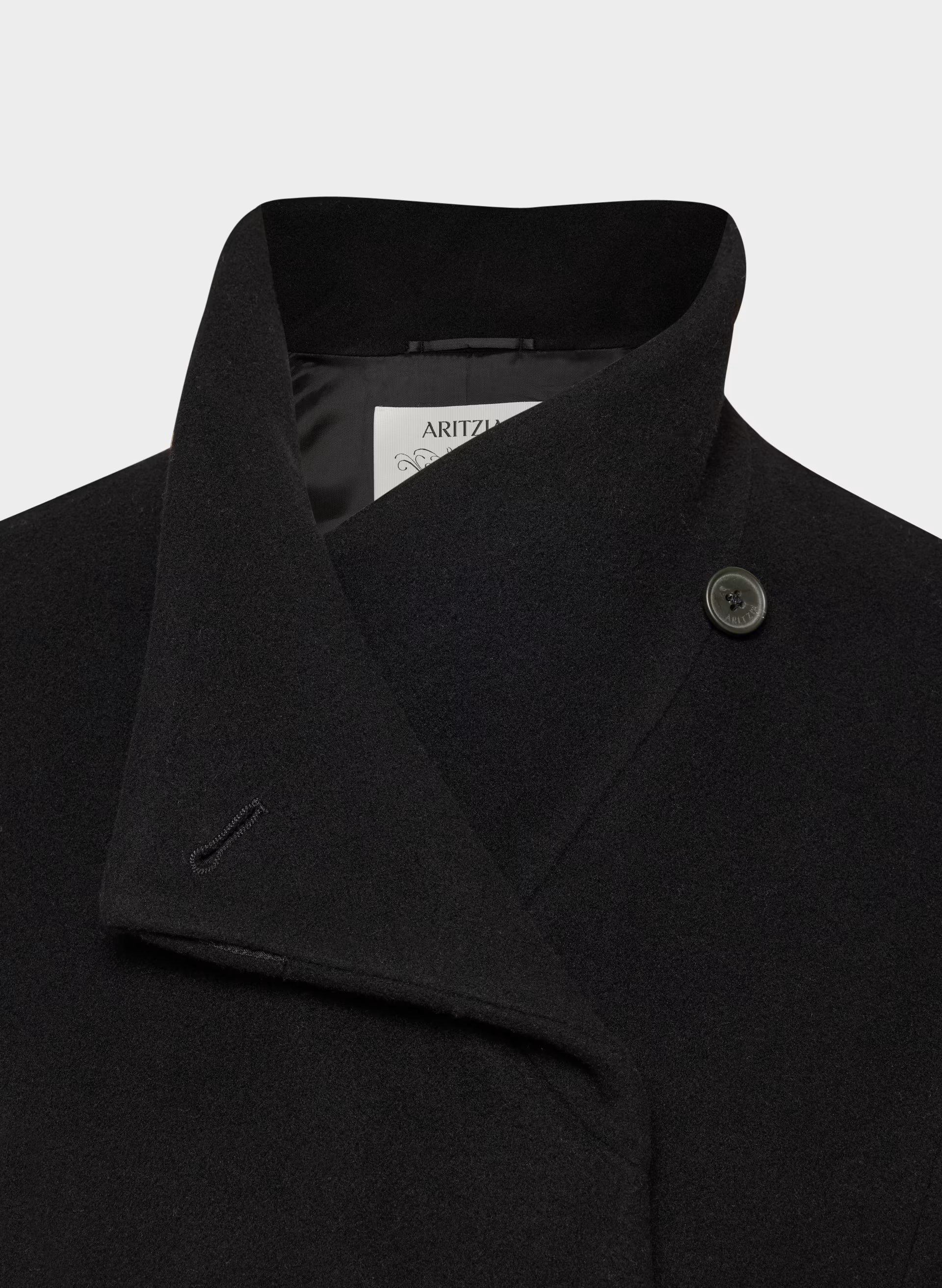 The Connor Coat - Soft Wool Cashmere - BLACK