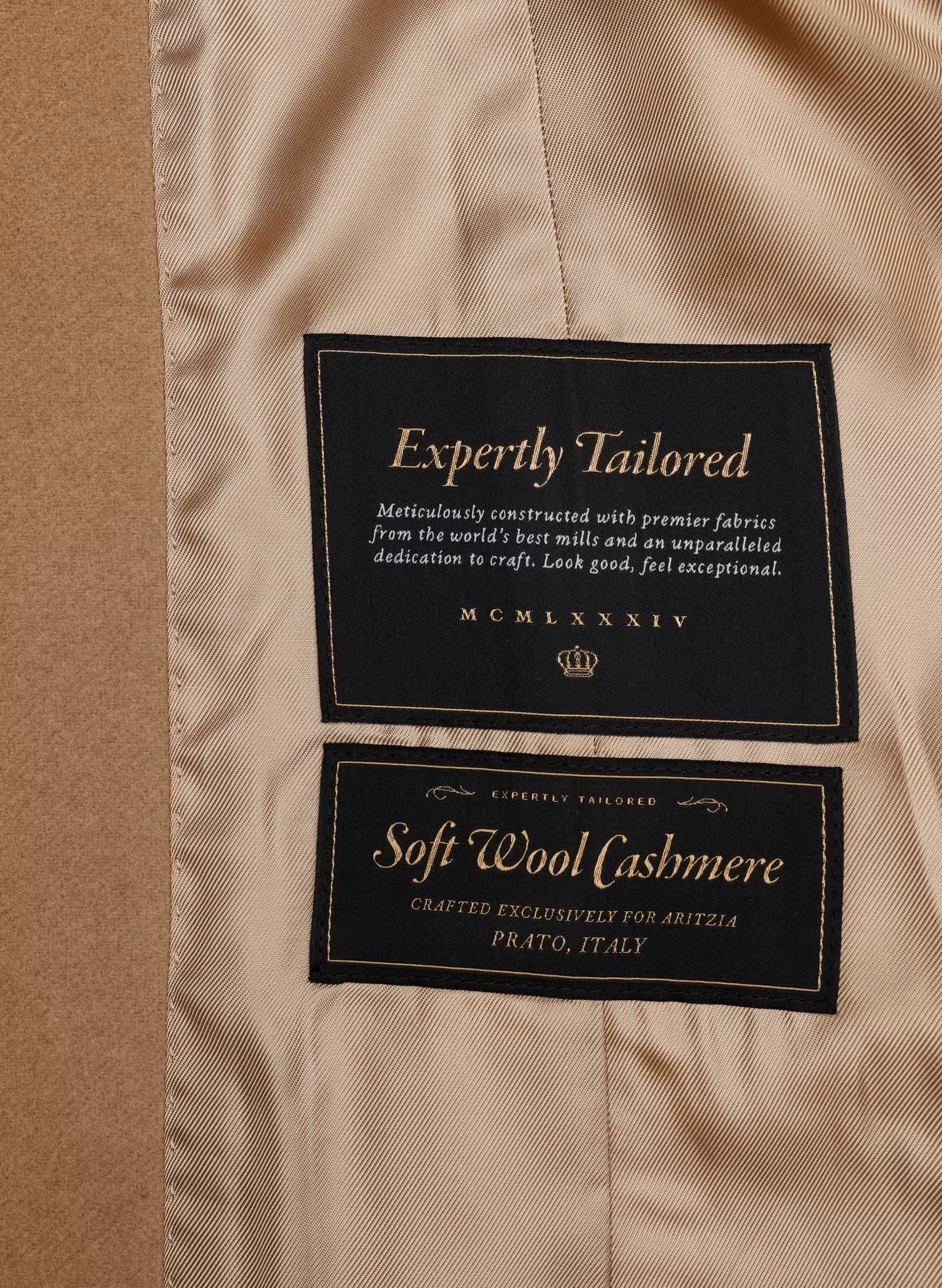 The Connor Coat - Soft Wool Cashmere - GOLDEN BROWN