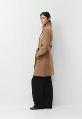 The Connor Coat - Soft Wool Cashmere - GOLDEN BROWN