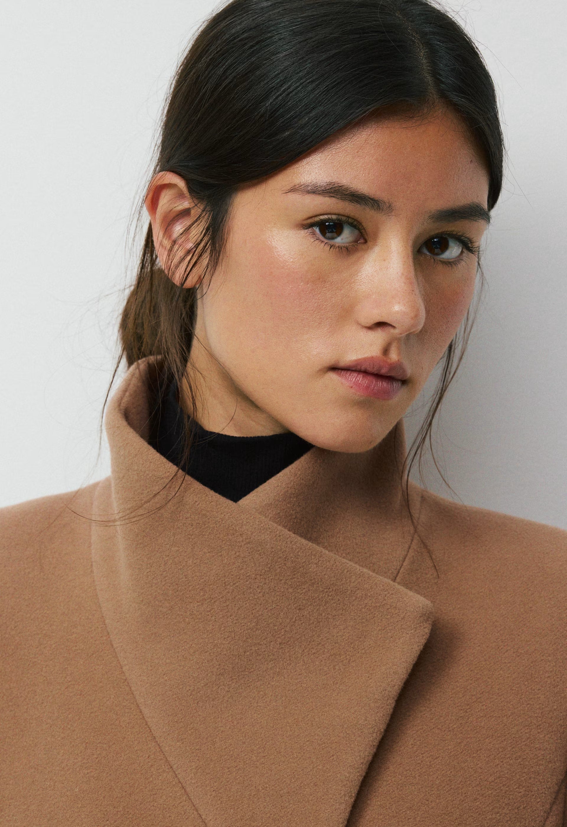 The Connor Coat - Soft Wool Cashmere - GOLDEN BROWN