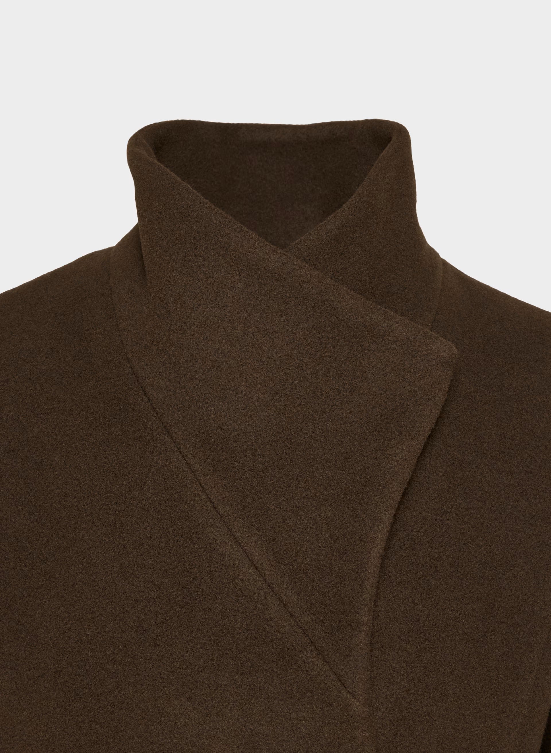 The Connor Coat - Soft Wool Cashmere - RICH MOCHA BROWN