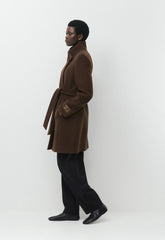The Connor Coat - Soft Wool Cashmere - RICH MOCHA BROWN