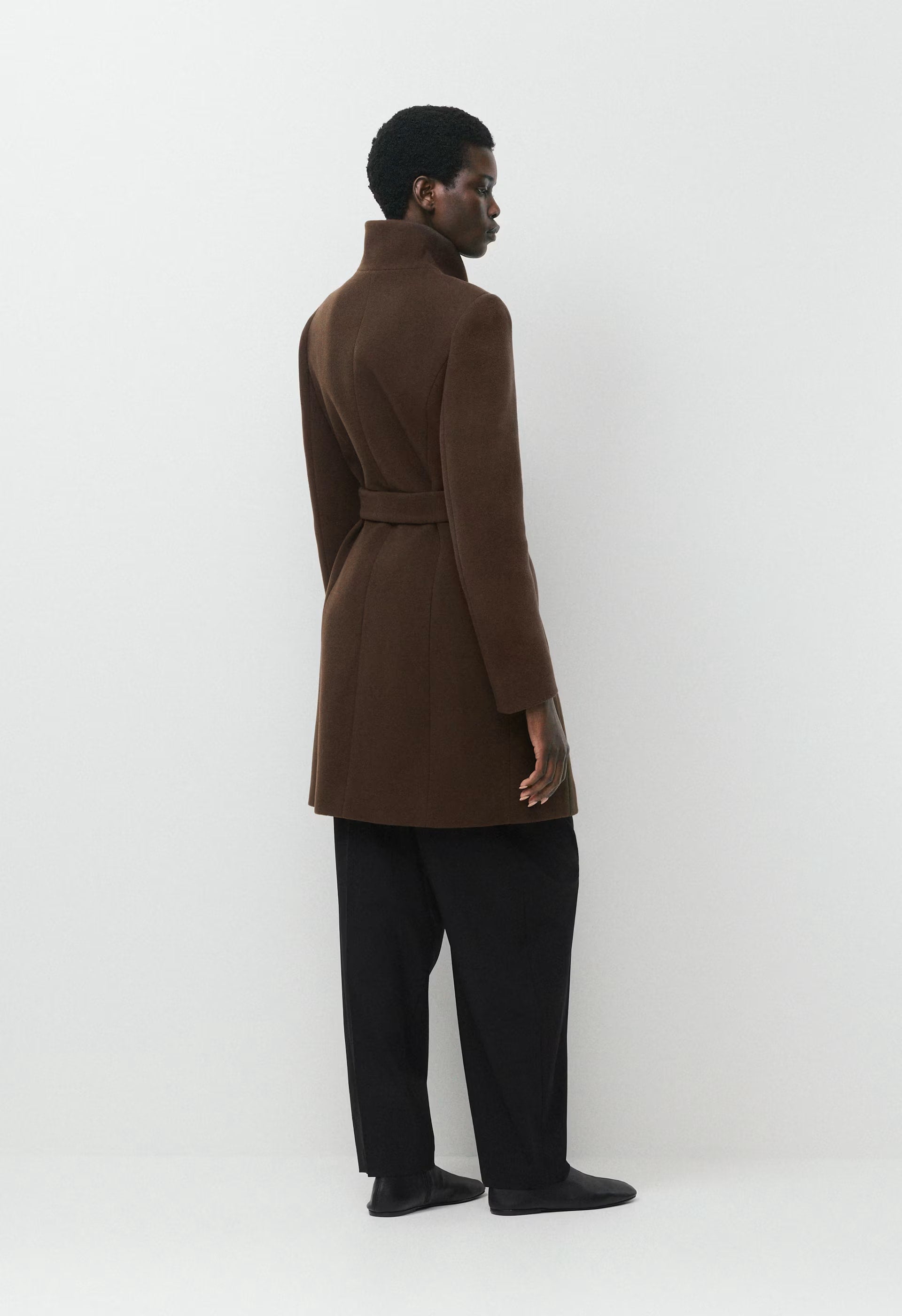 The Connor Coat - Soft Wool Cashmere - RICH MOCHA BROWN