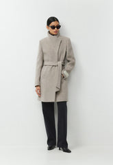 The Connor Coat - Soft Wool Cashmere - HEATHER MODERN TAUPE