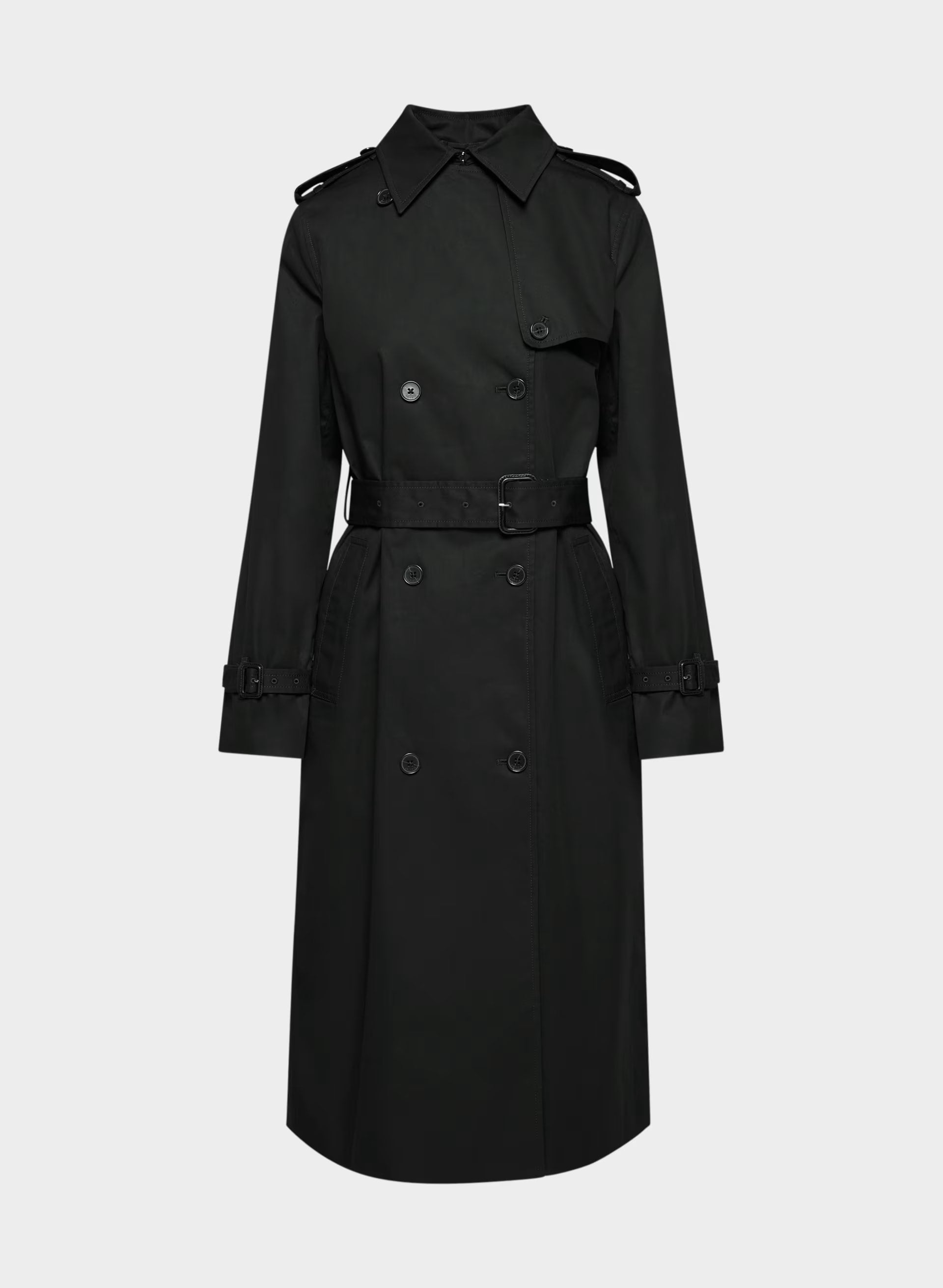 The Finch Trench Coat - City Twill - BLACK
