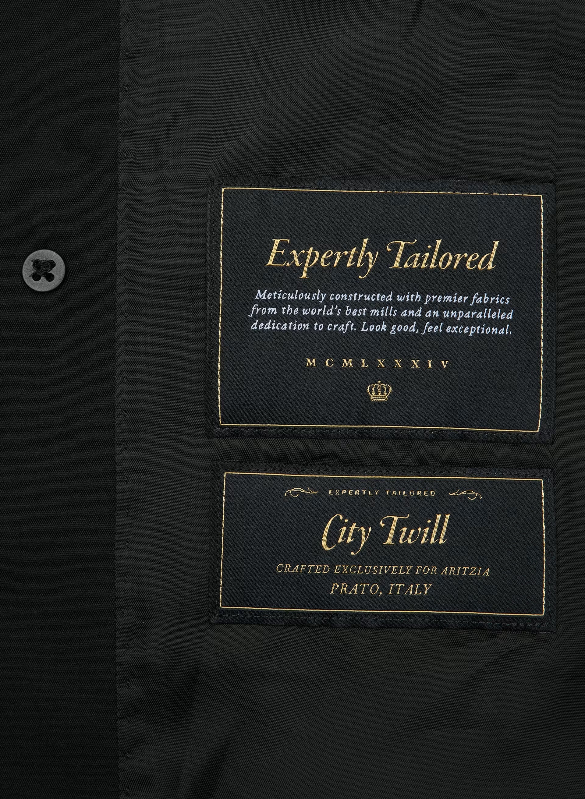 The Finch Trench Coat - City Twill - BLACK