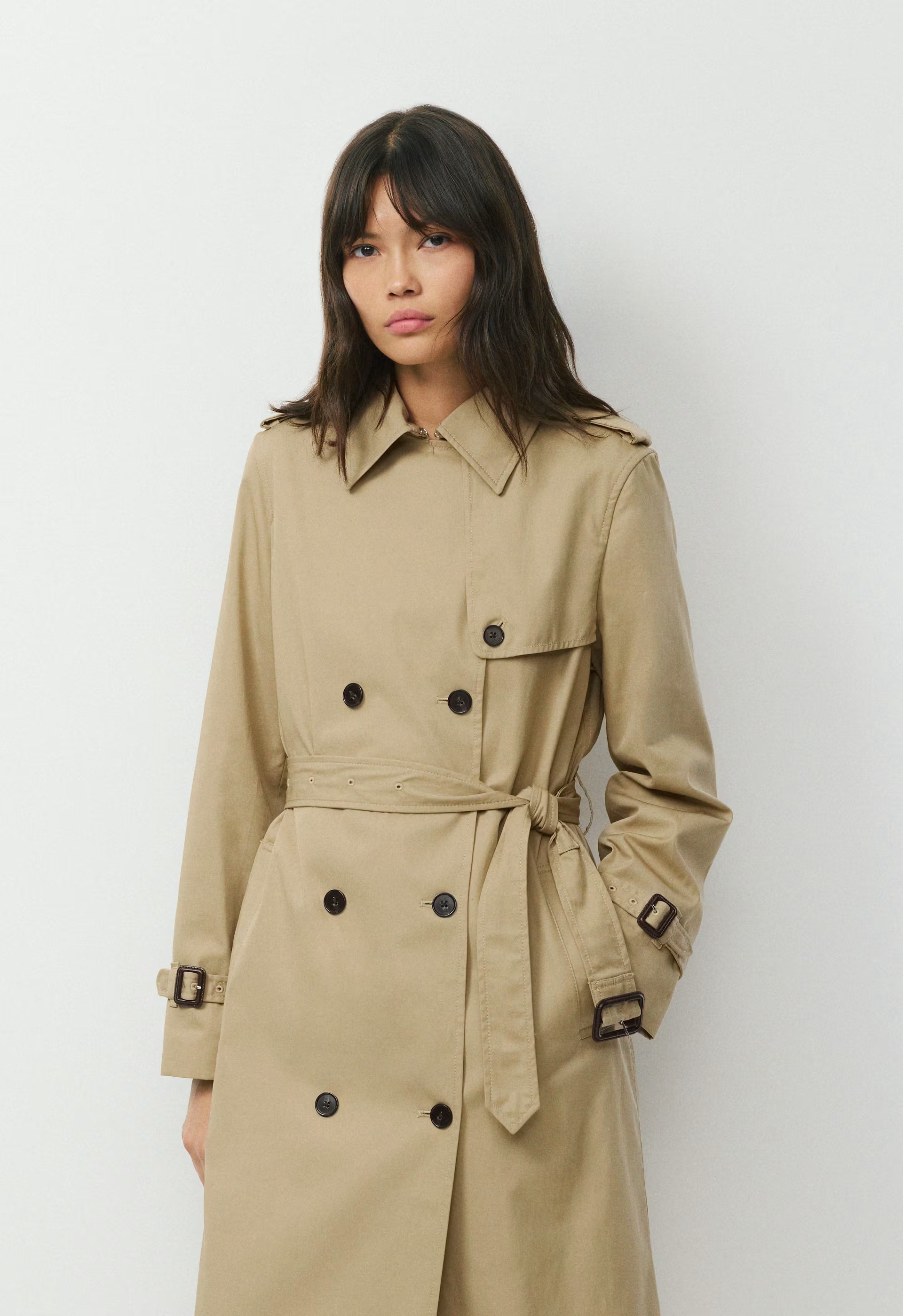 The Finch Trench Coat - City Twill - WICKER TAN