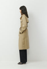 The Finch Trench Coat - City Twill - WICKER TAN