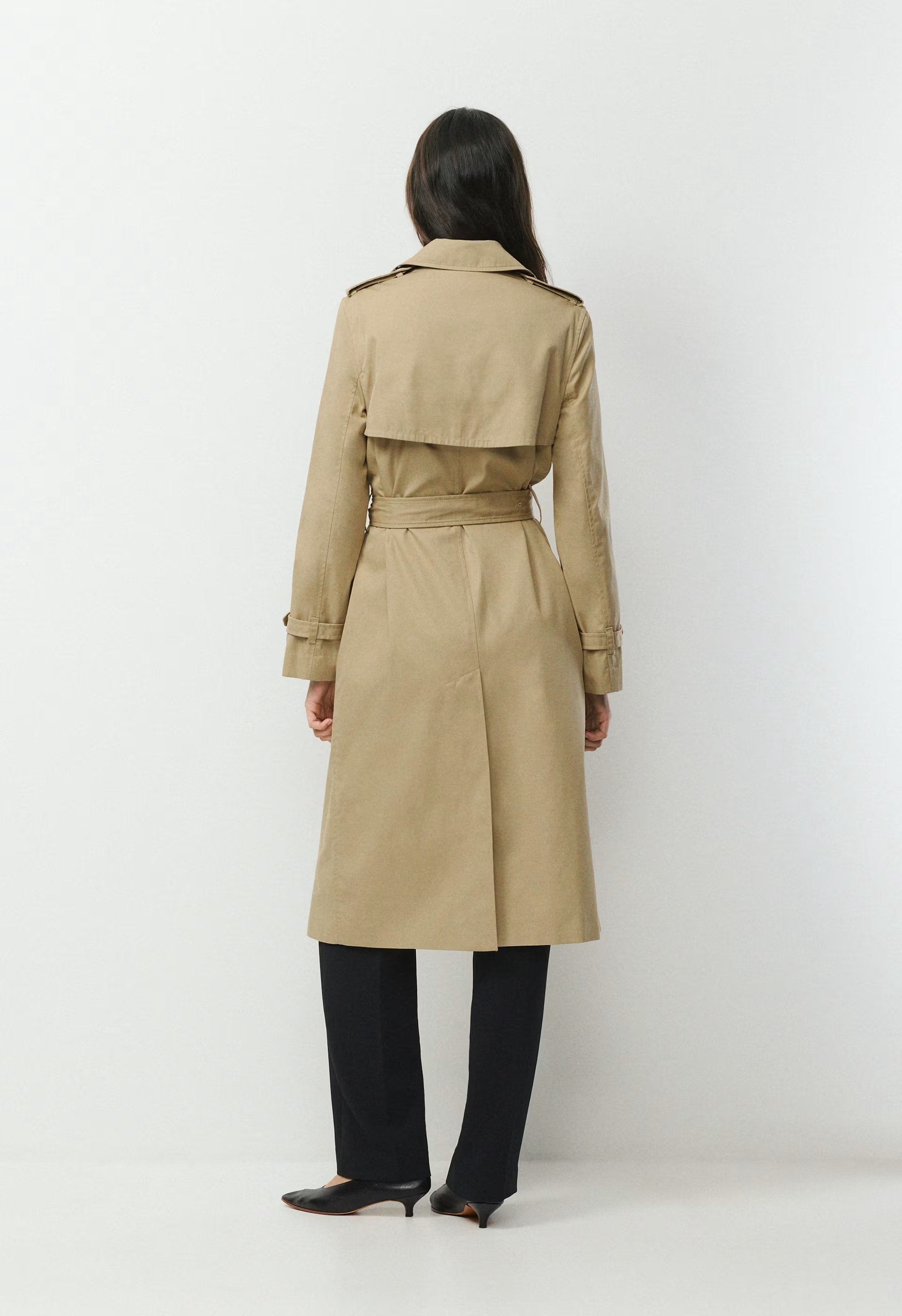 The Finch Trench Coat - City Twill - WICKER TAN